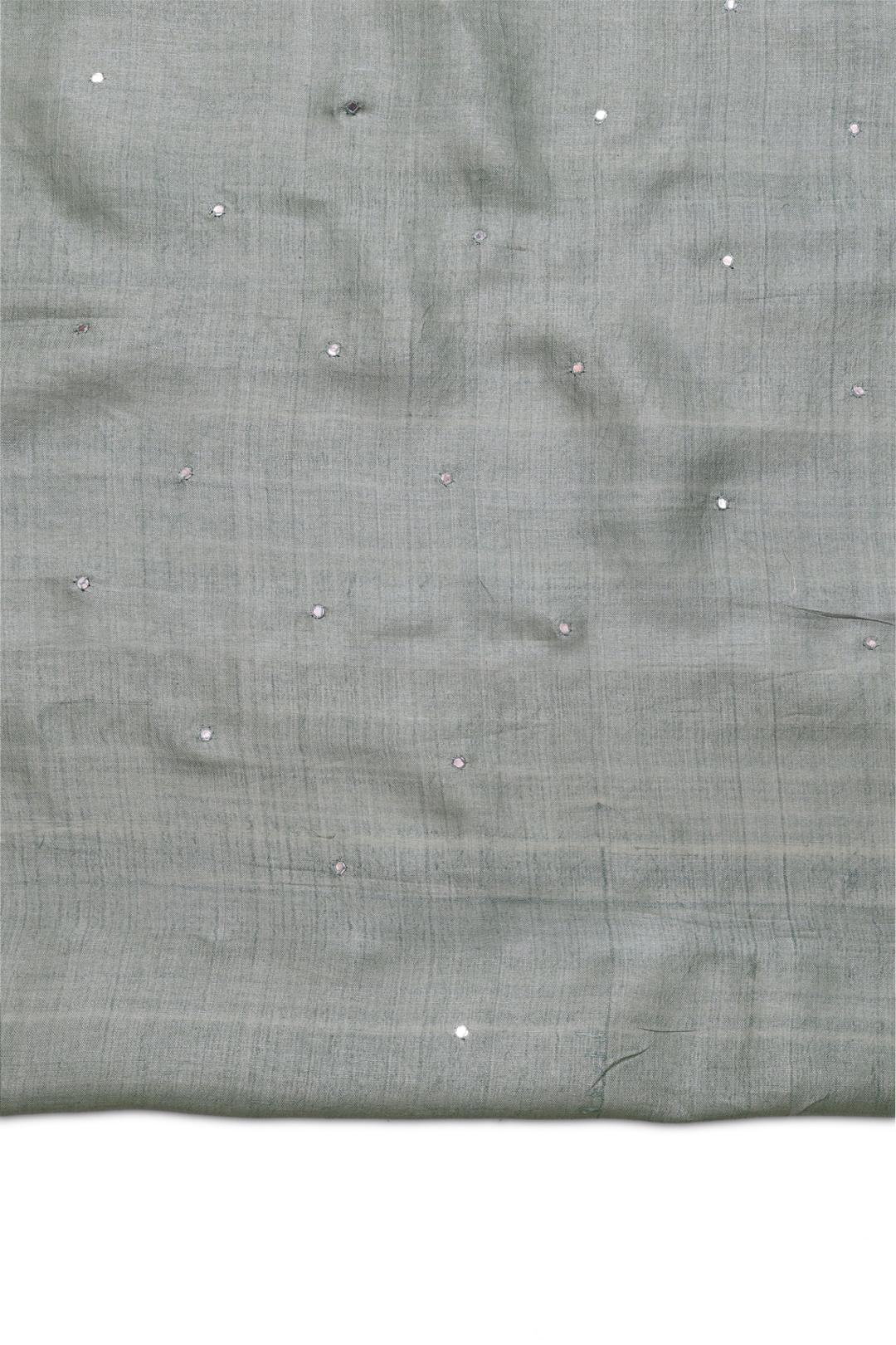 Green Embroidered Organza Saree F00065