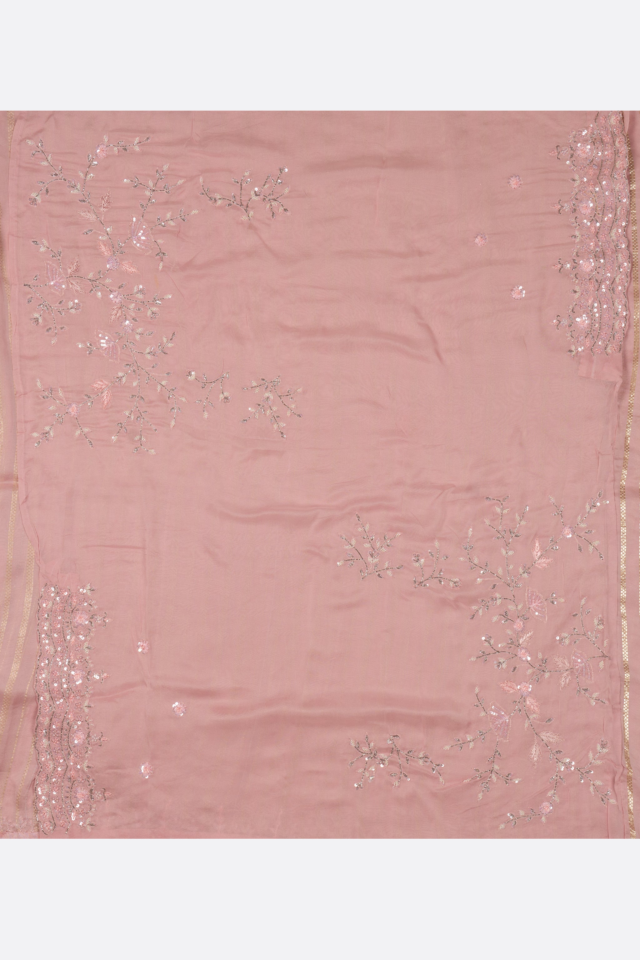 Pink Georgette Saree ES0490