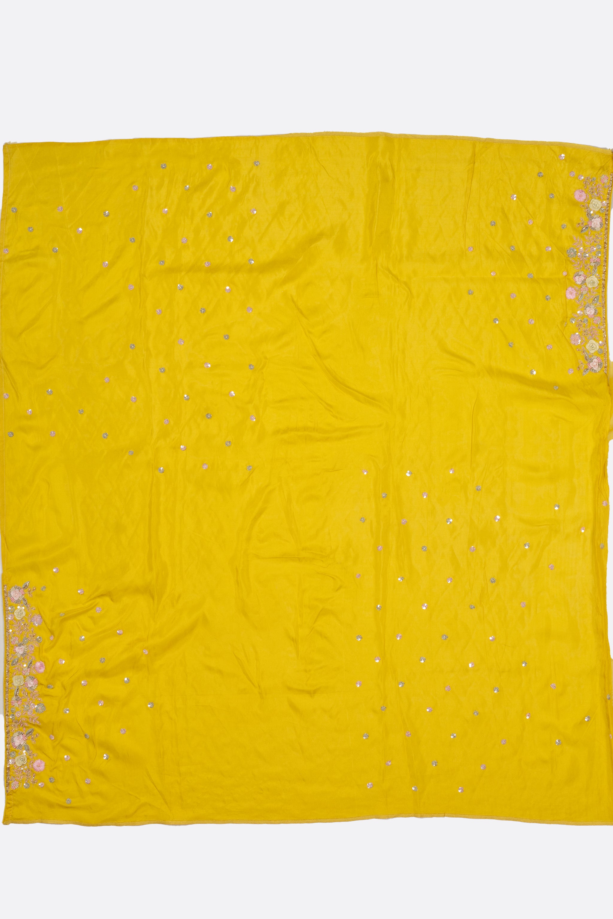 Yellow Kora Saree ES1348