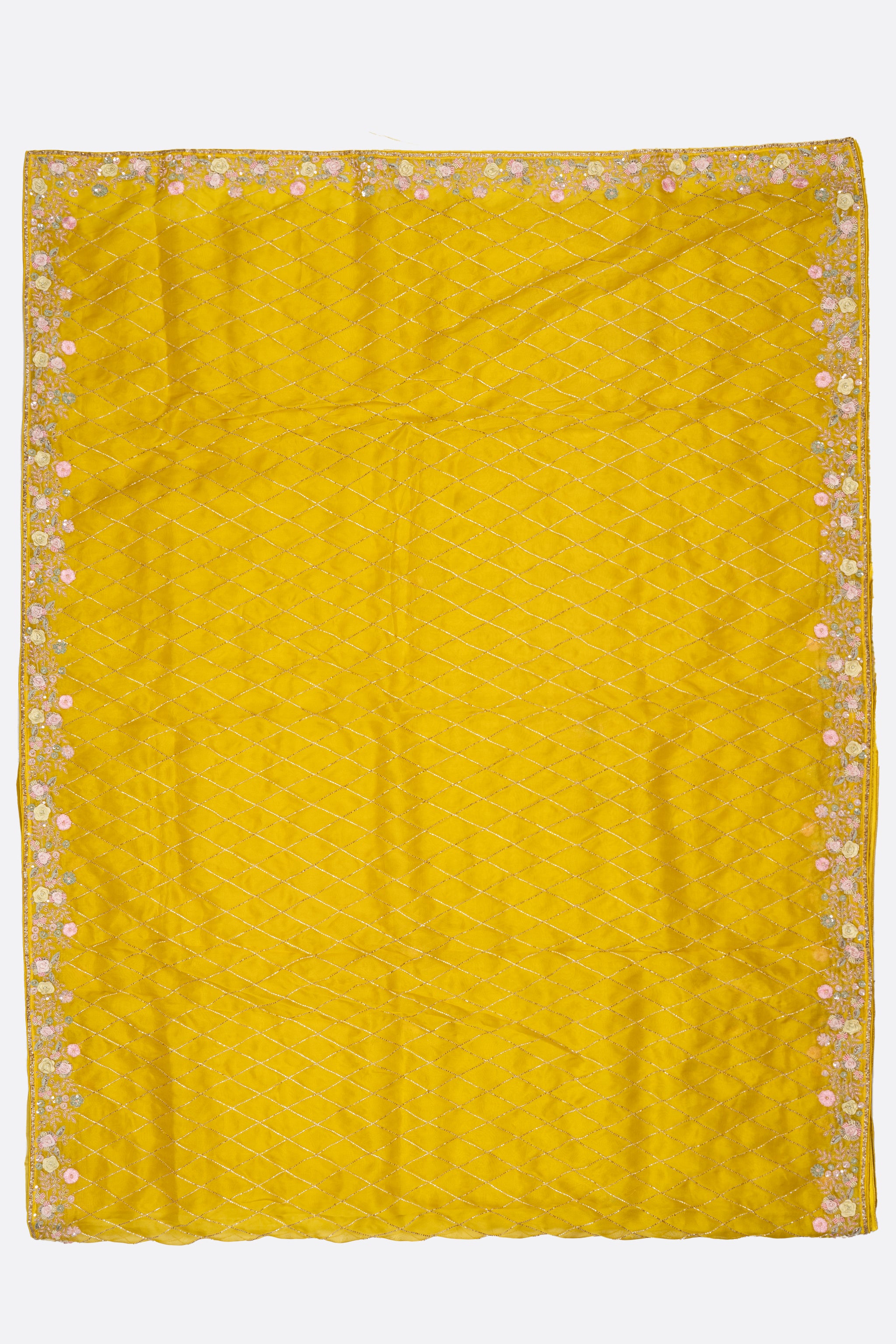Yellow Kora Saree ES1348