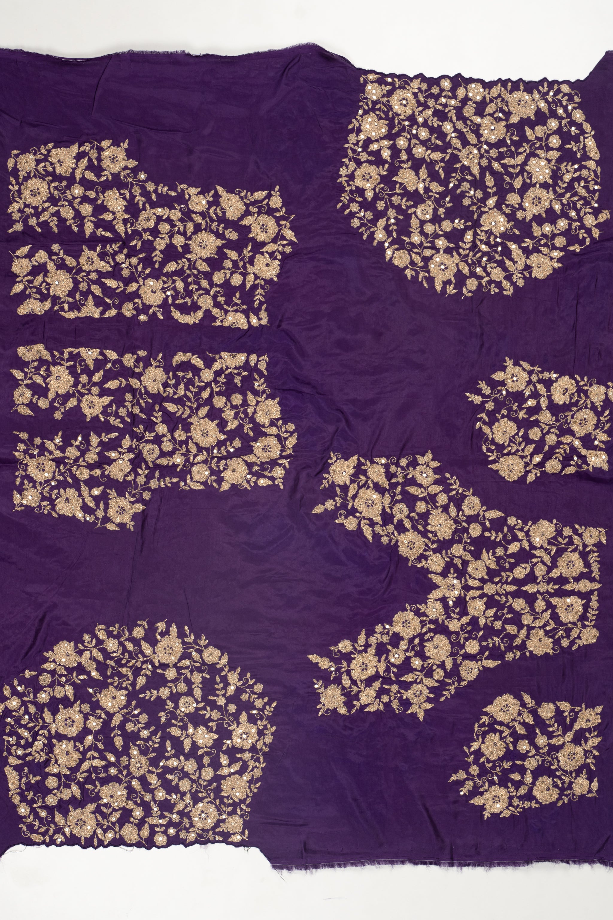 Violet Organza Saree F01077