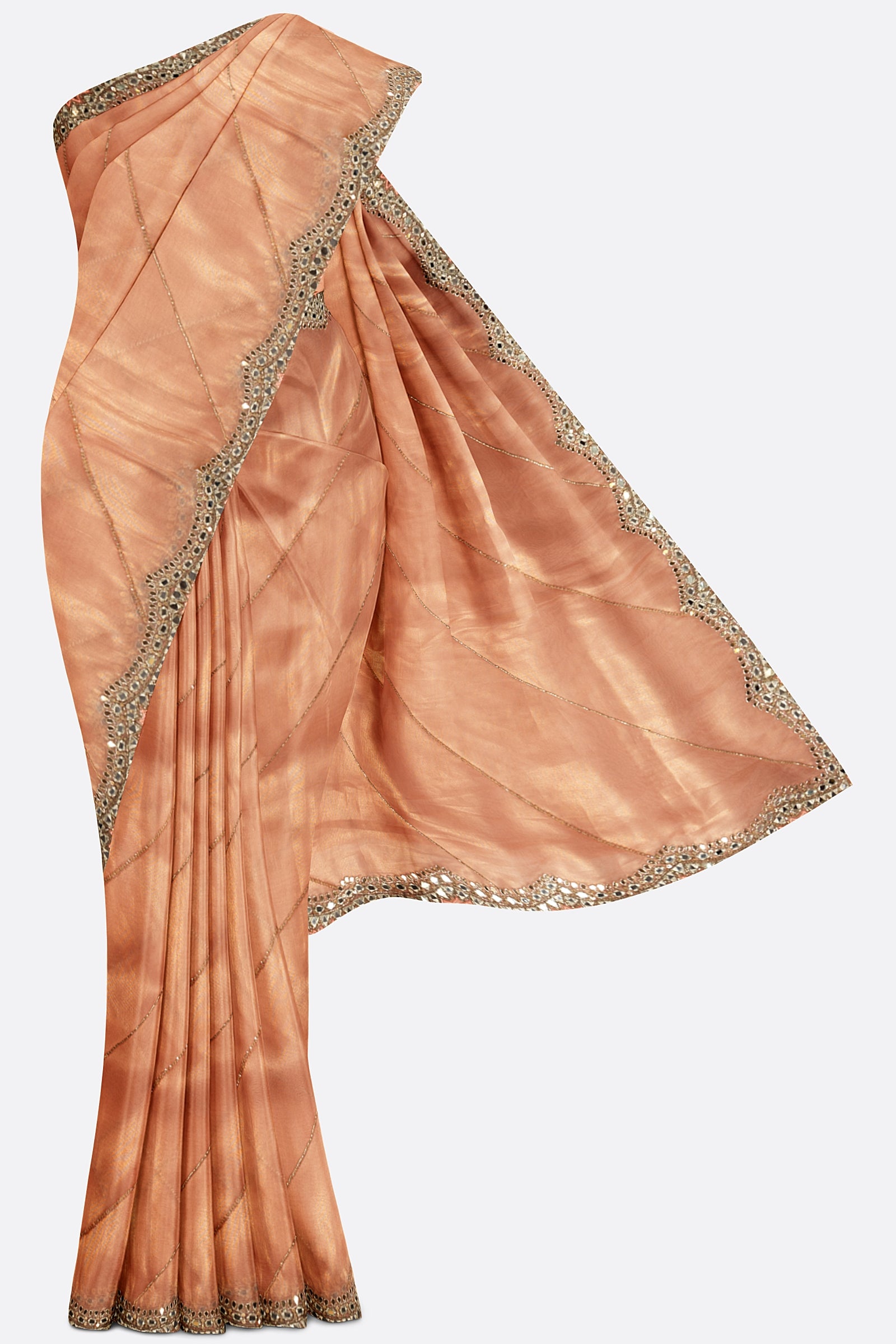 Peach Plain Tissue Kora ES0092
