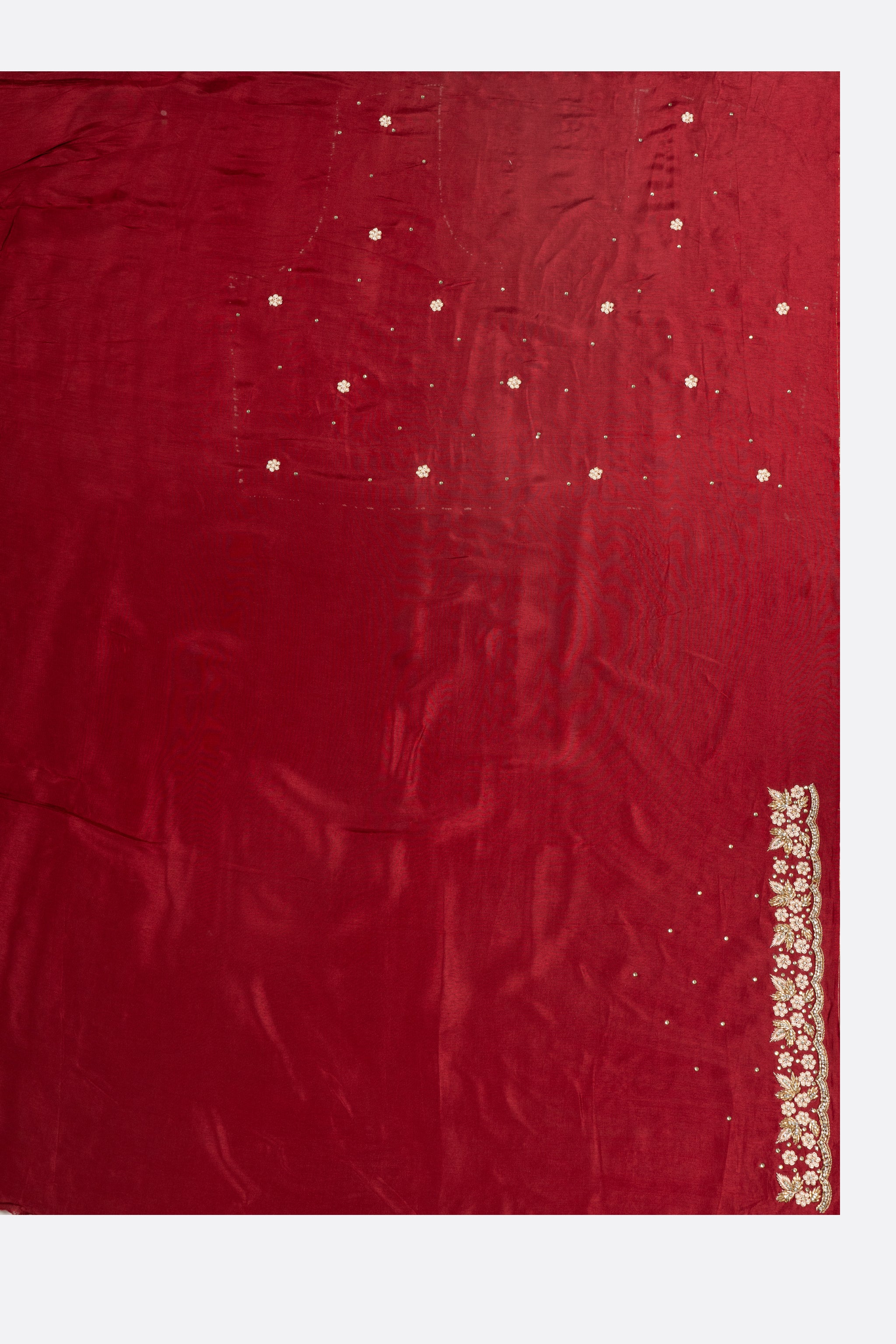 Peach Printed Organza Saree ES0280