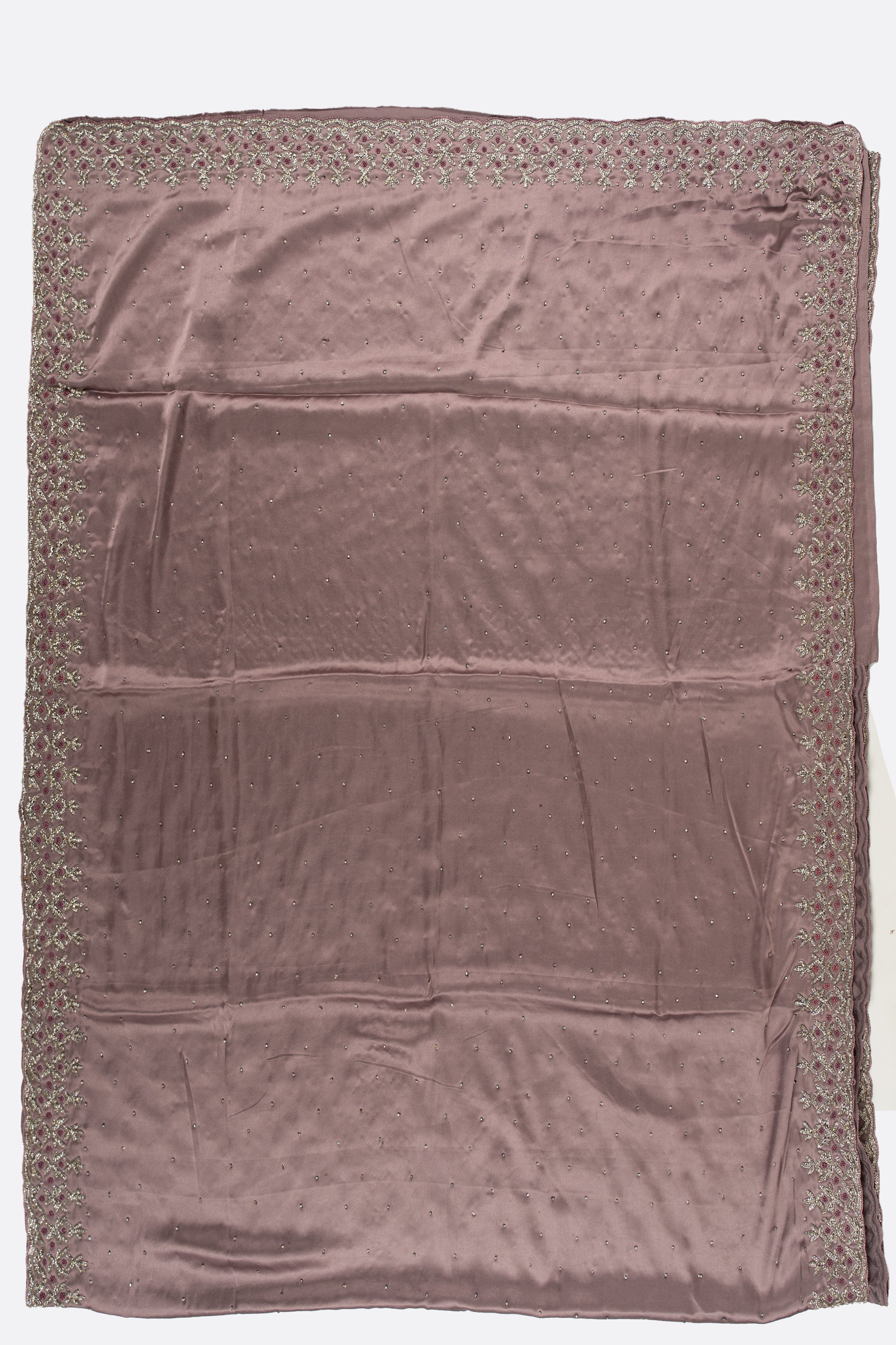 Deep Mauve Pink Plain Satin ES0334