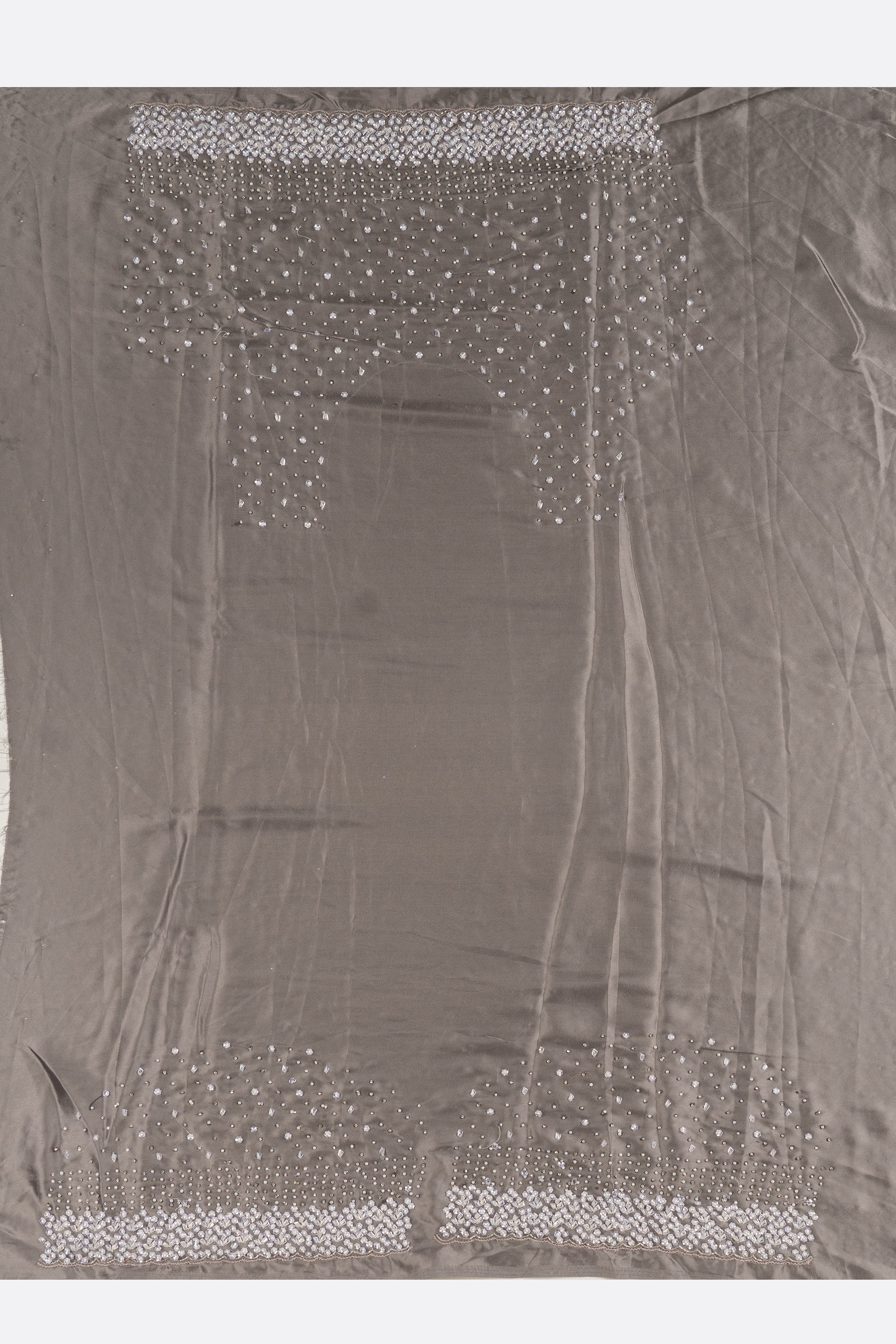 Beige Plain Kora Saree ES0218