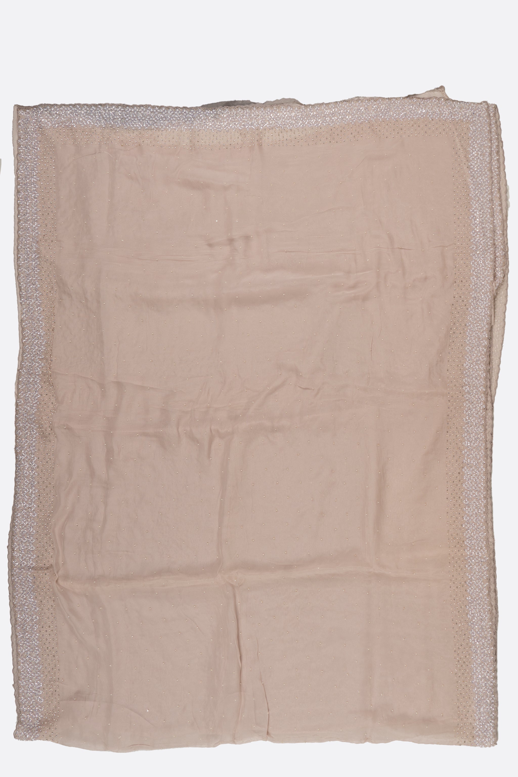 Beige Plain Kora Saree ES0218