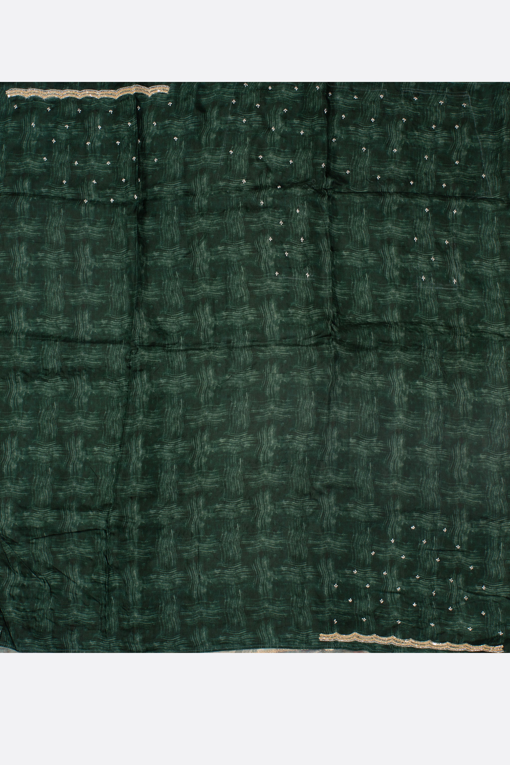 Green Woven Georgette Silk Saree F01005