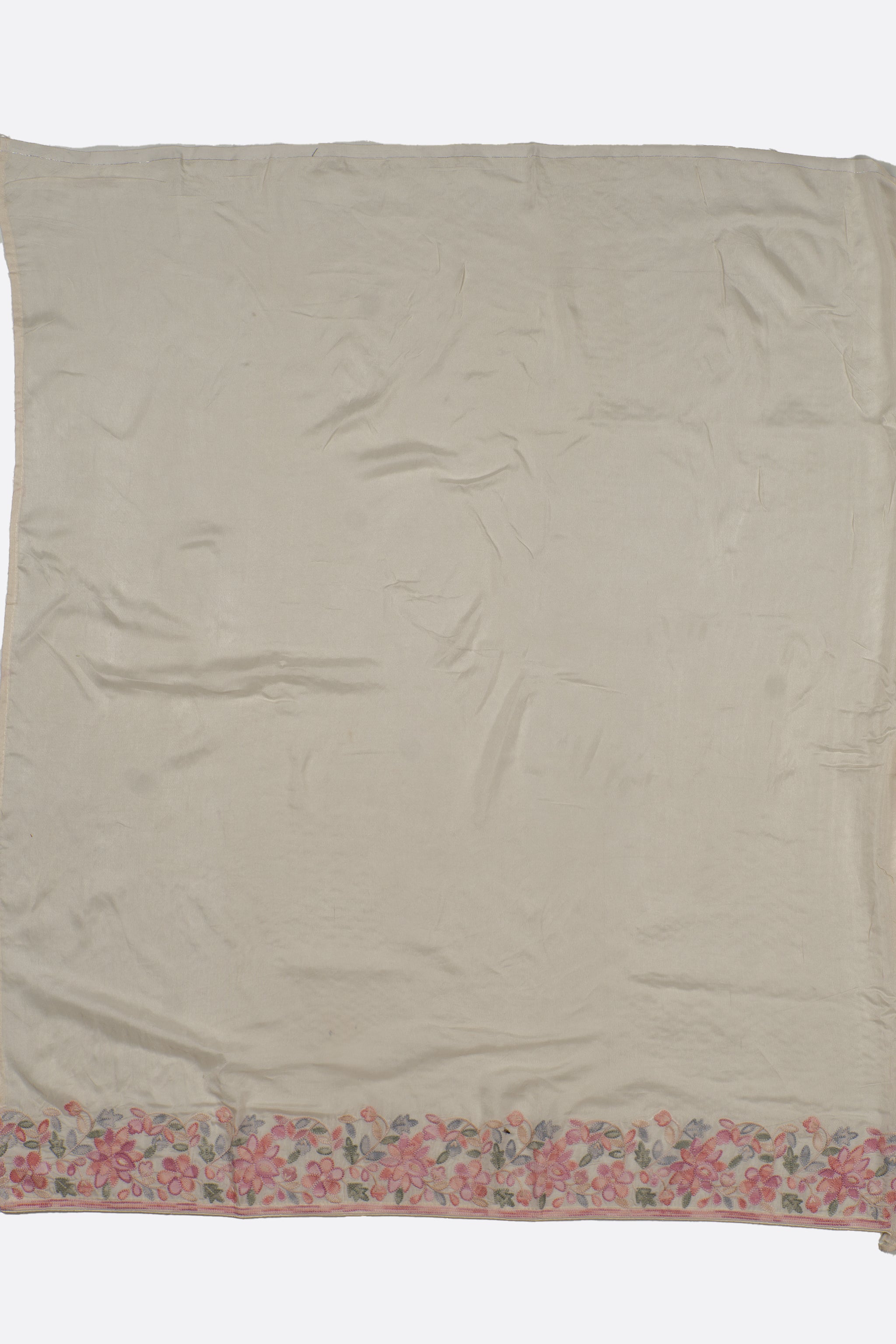 White Embellished Georgette Saree F00895