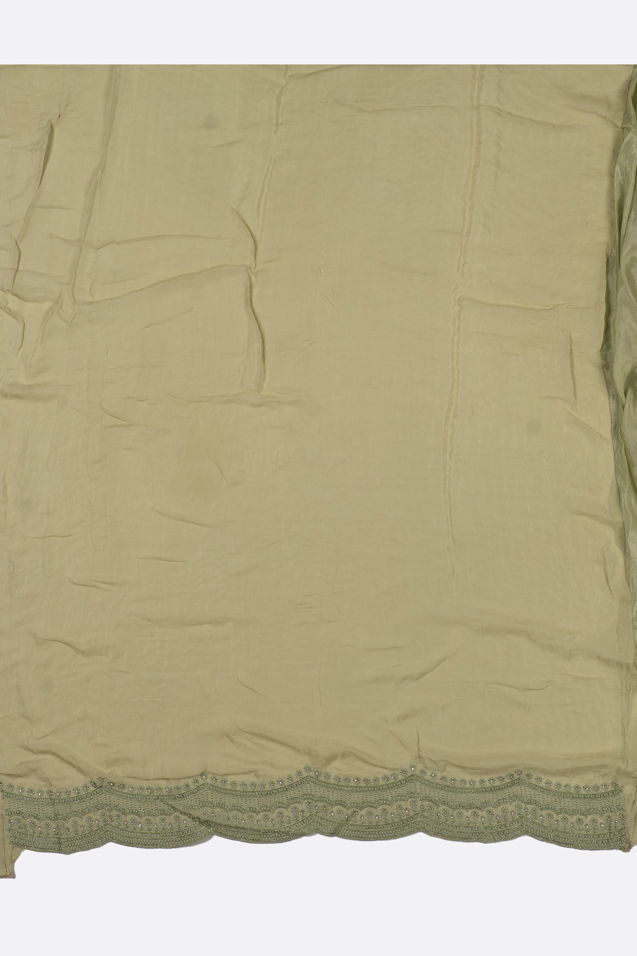 Green Embellished Georgette Saree ES0078