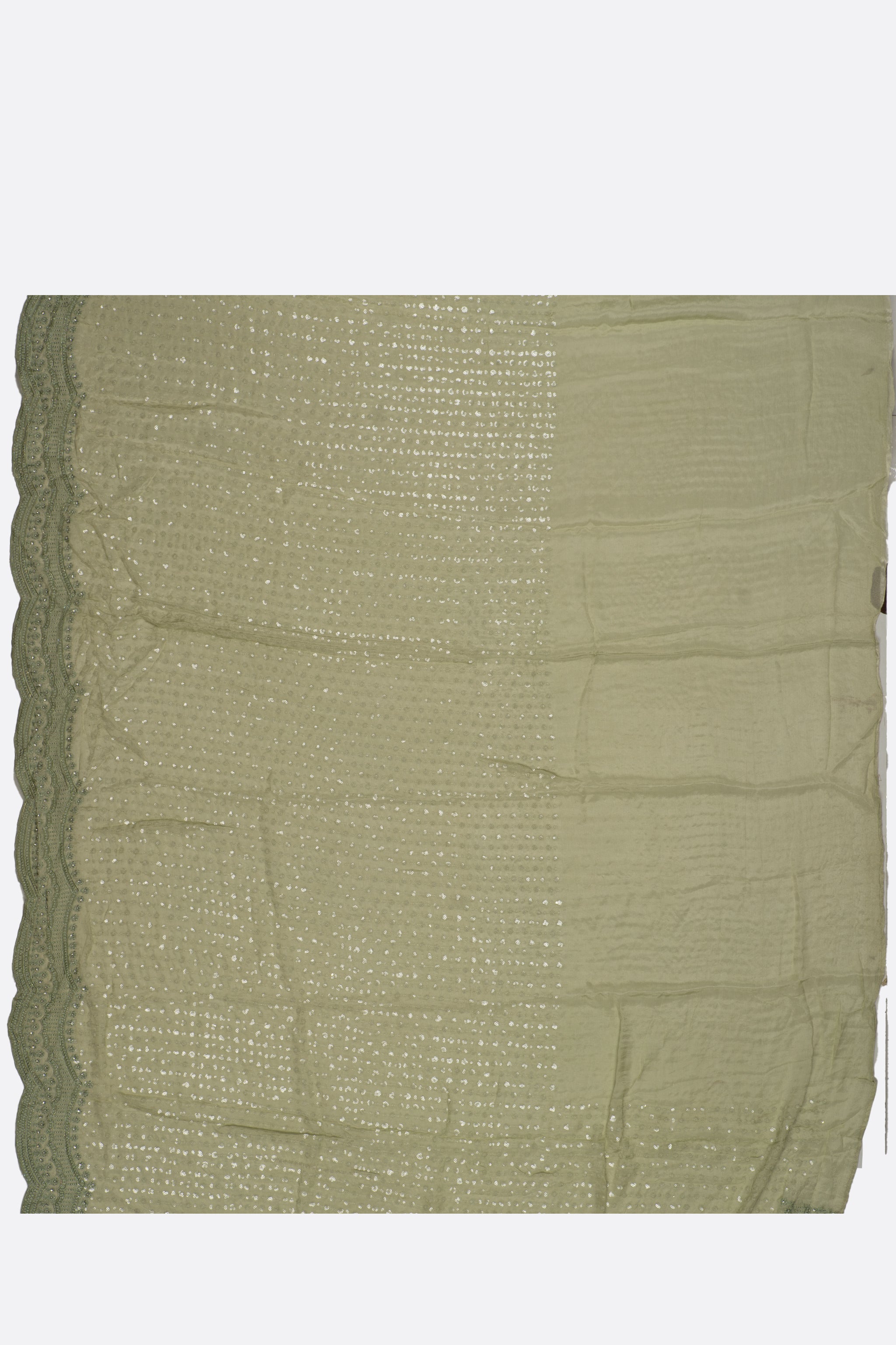 Green Embellished Georgette Saree ES0078