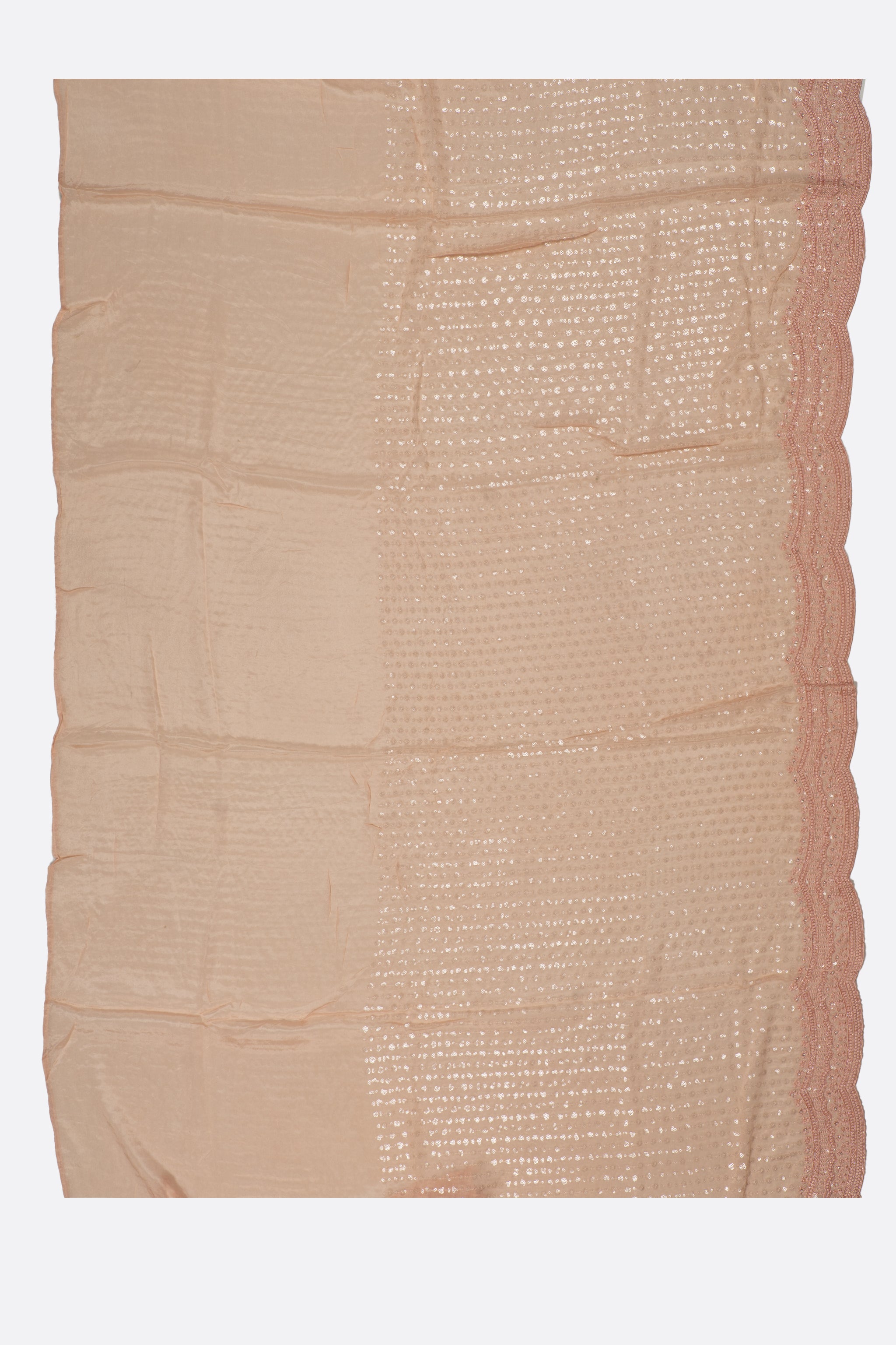 Peach Embellished Georgette Saree ES0078