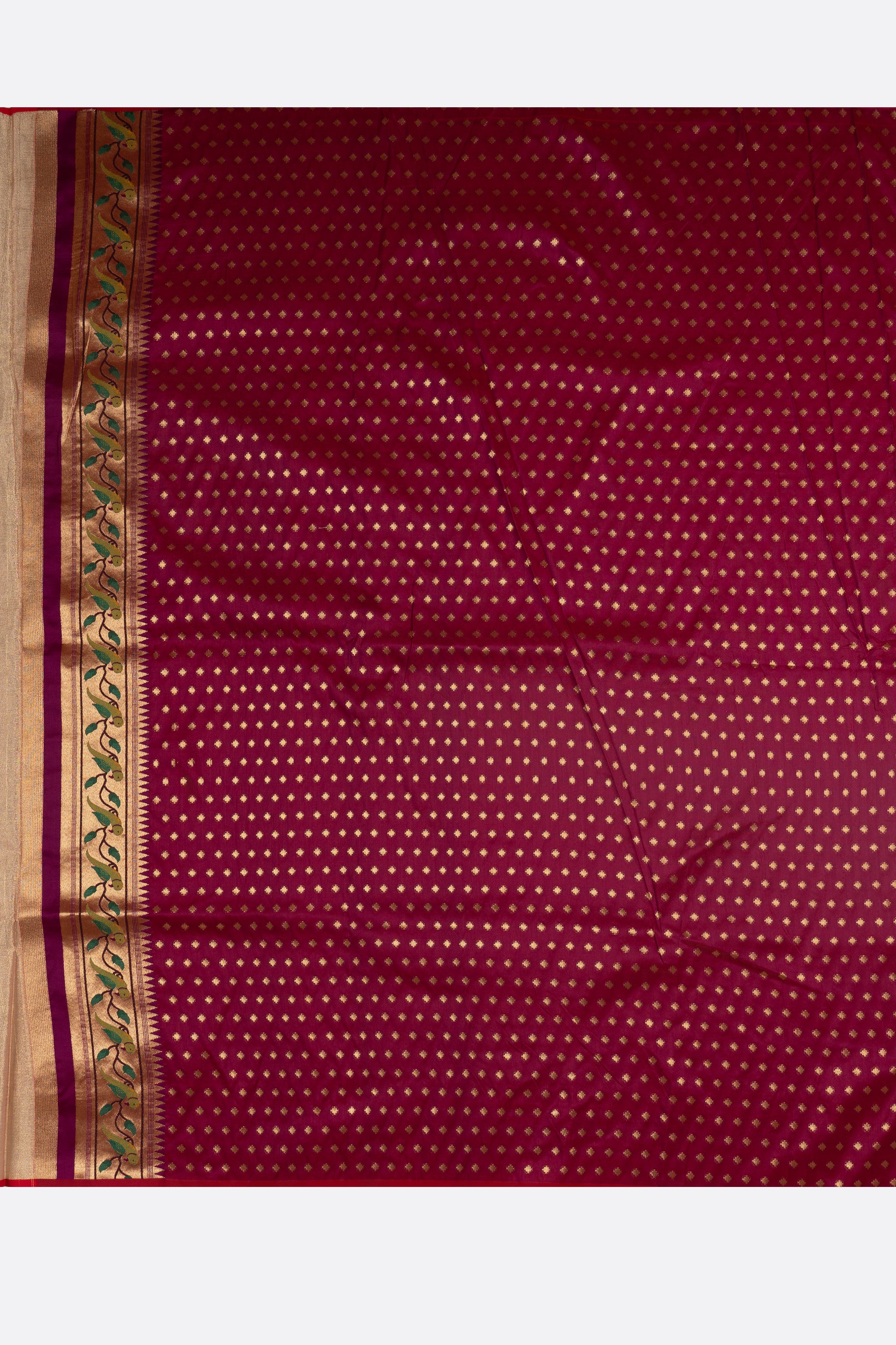 Gold Woven Tissue Saree F00874