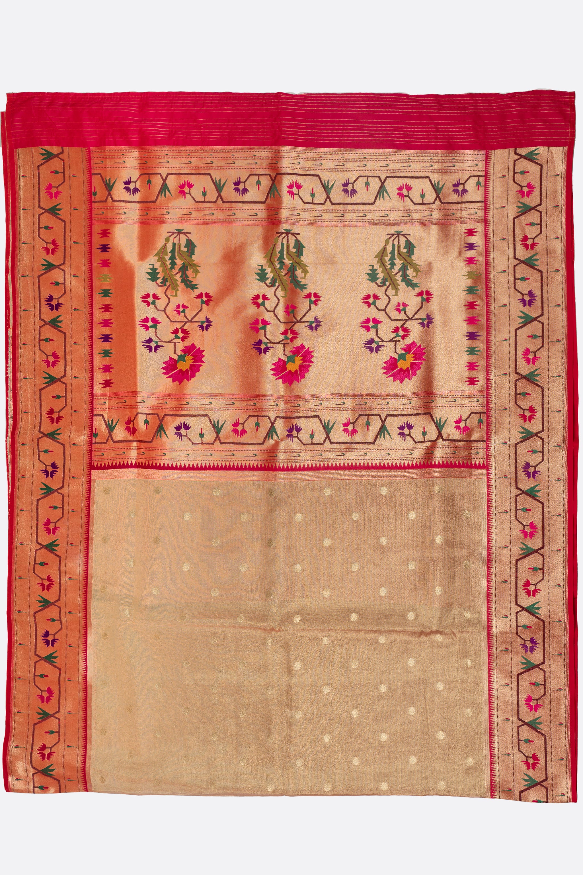 Gold Woven Banaras Saree F00878