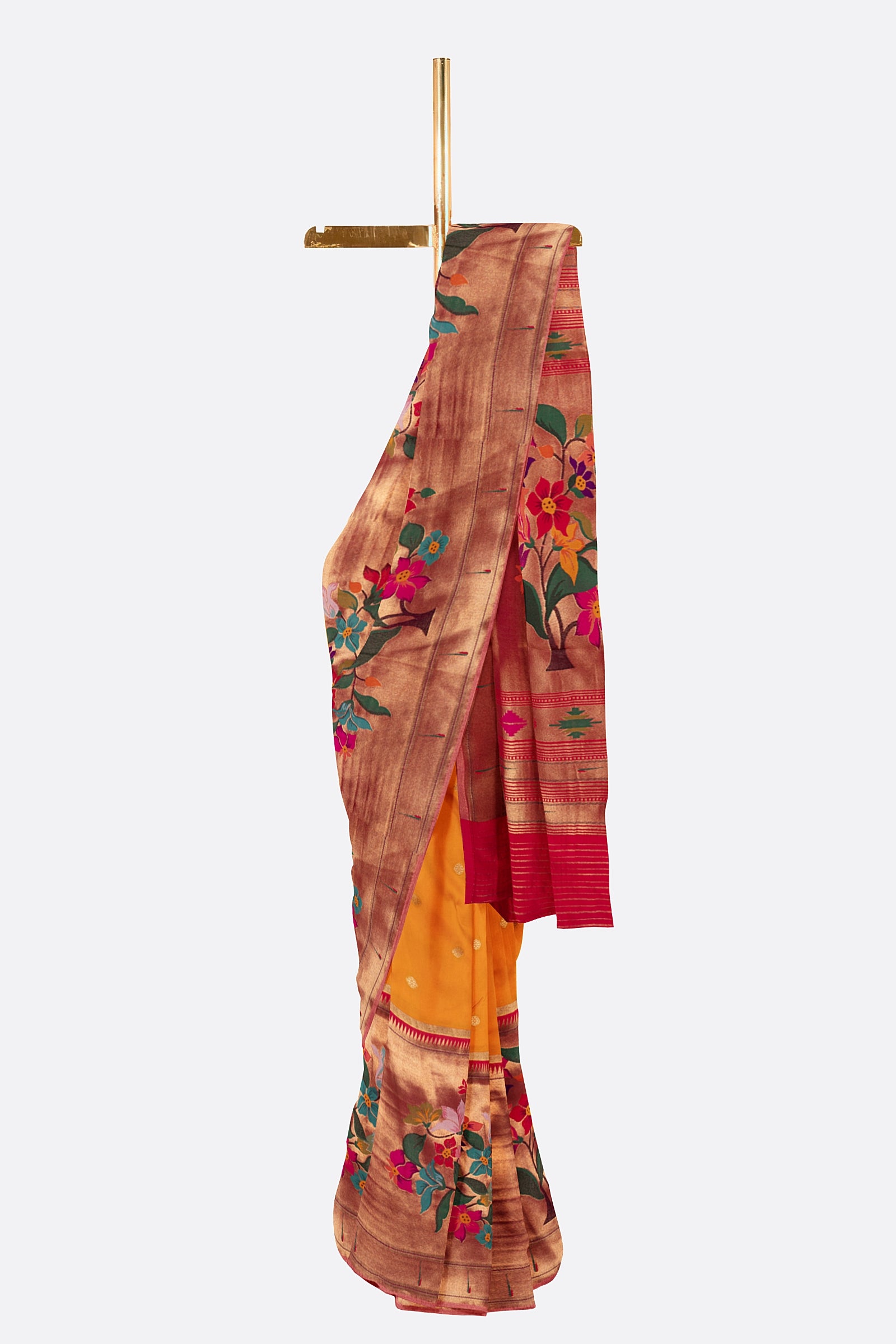 Yellow Woven Banaras Saree F00891