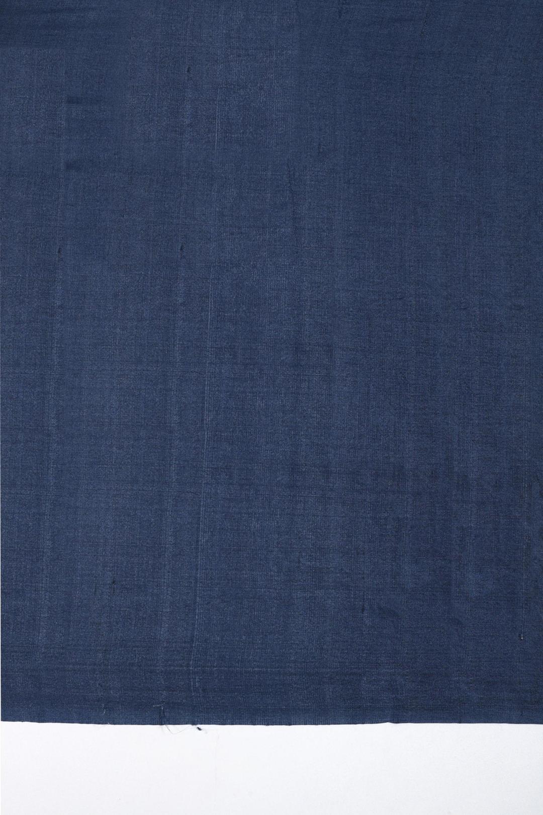 Blue And Pink Printed Tussar Saree F00693A