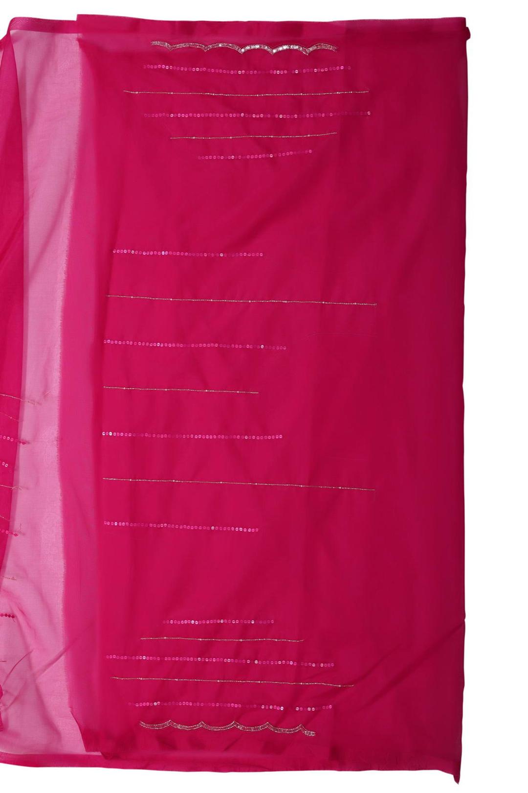 Pink Embroidered Organza Saree F00901D