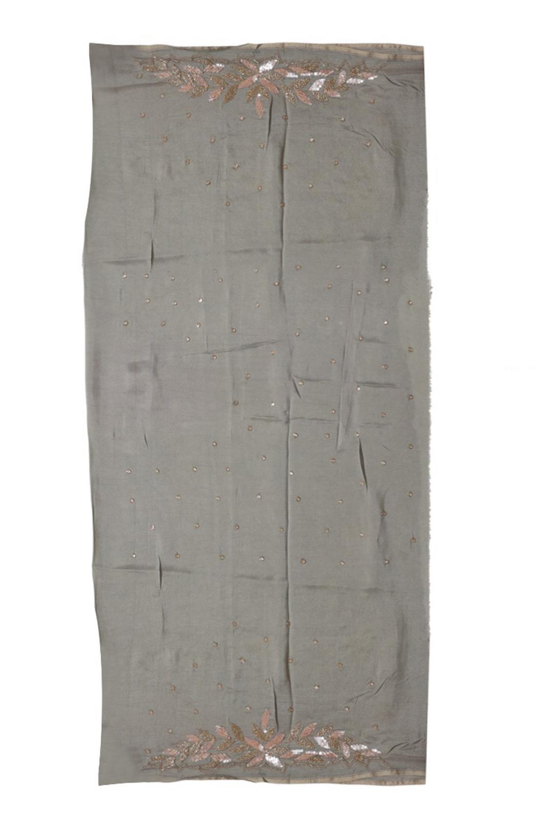 Green Embroidered Organza Saree ES1350A