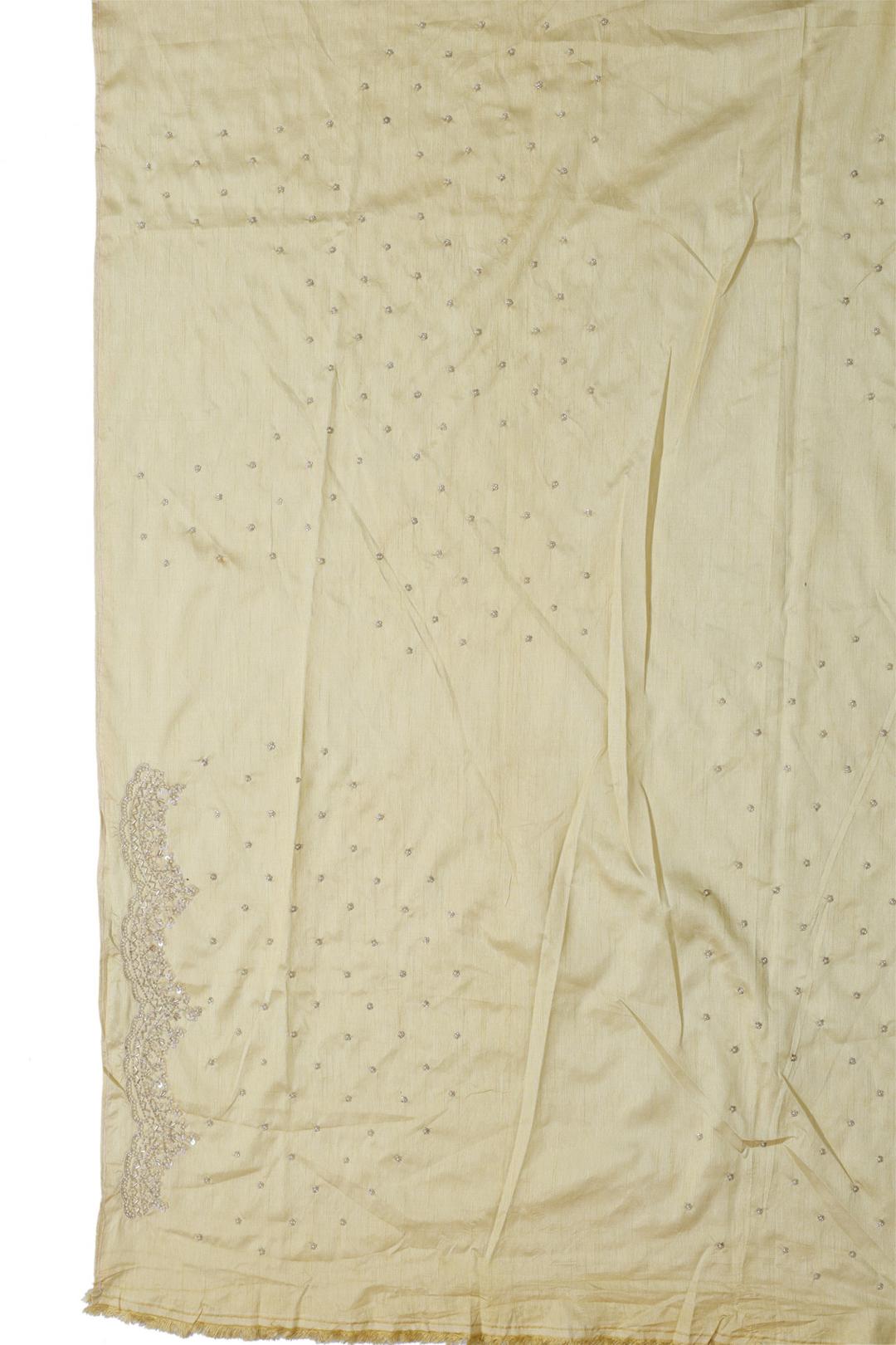 Yellow Printed Organza Saree DS0177B