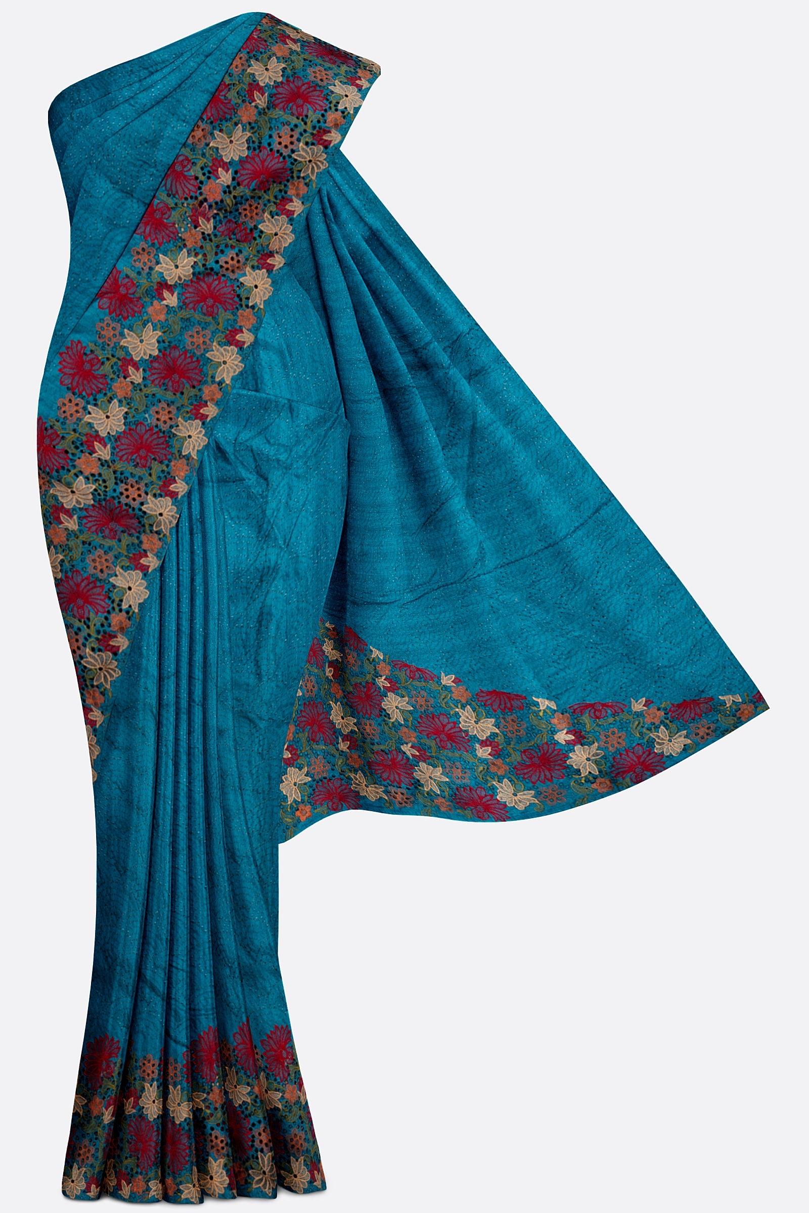 Blue Woven Art Tussar Saree AB0494