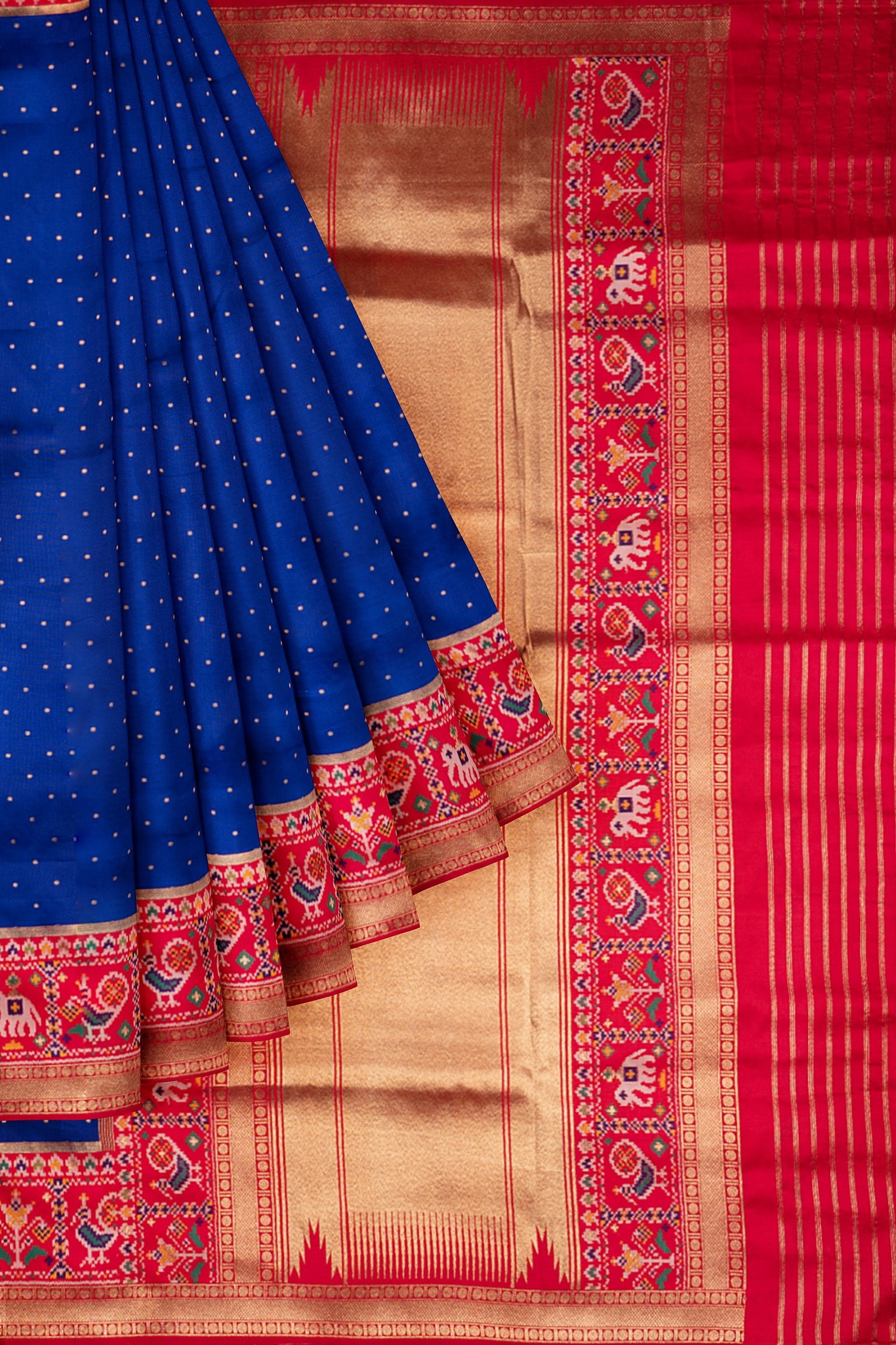 Blue Woven Banaras Saree F00886