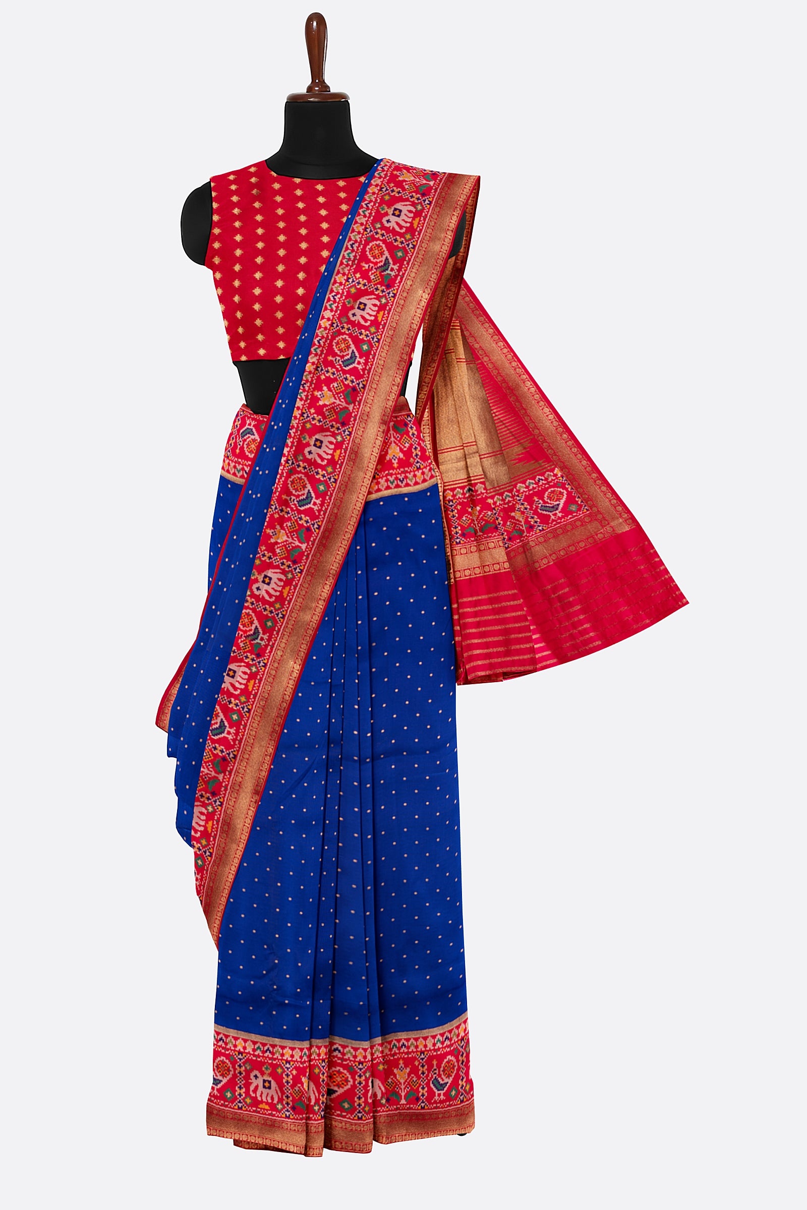 Blue Woven Banaras Saree F00886