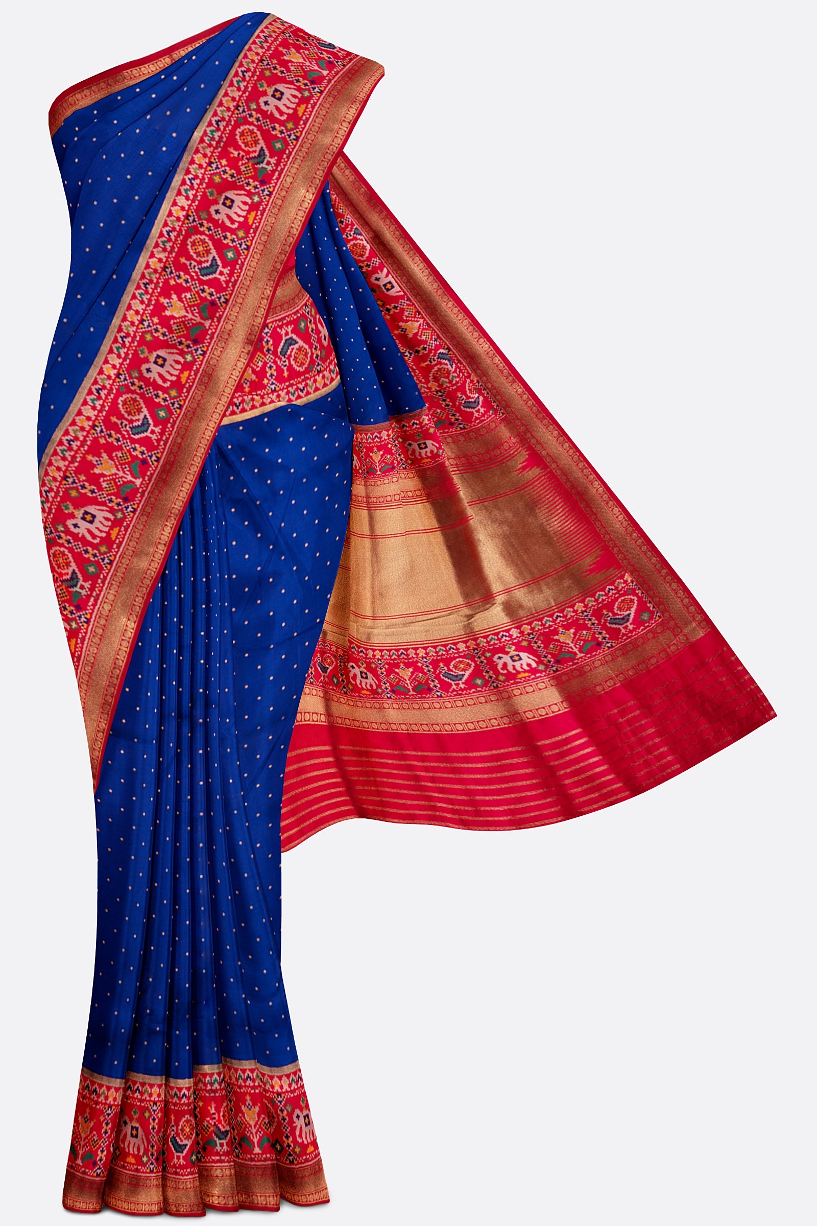 Blue Woven Banaras Saree F00886
