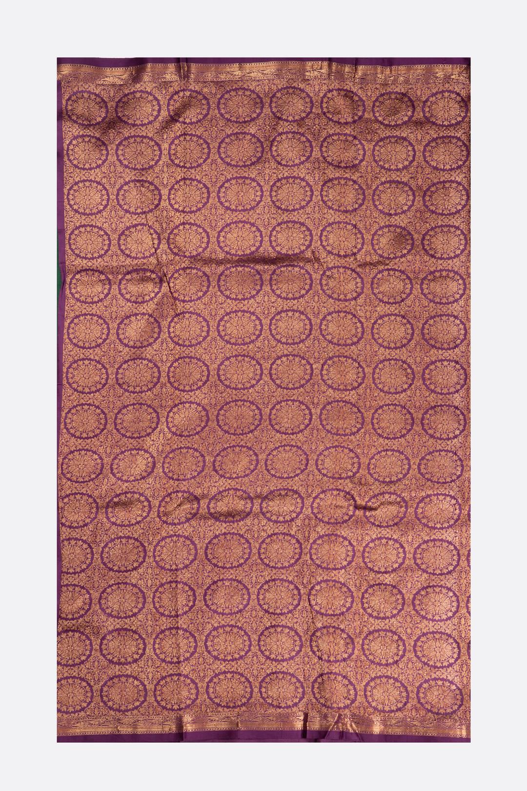 Dark Green Woven Banaras Saree DS004