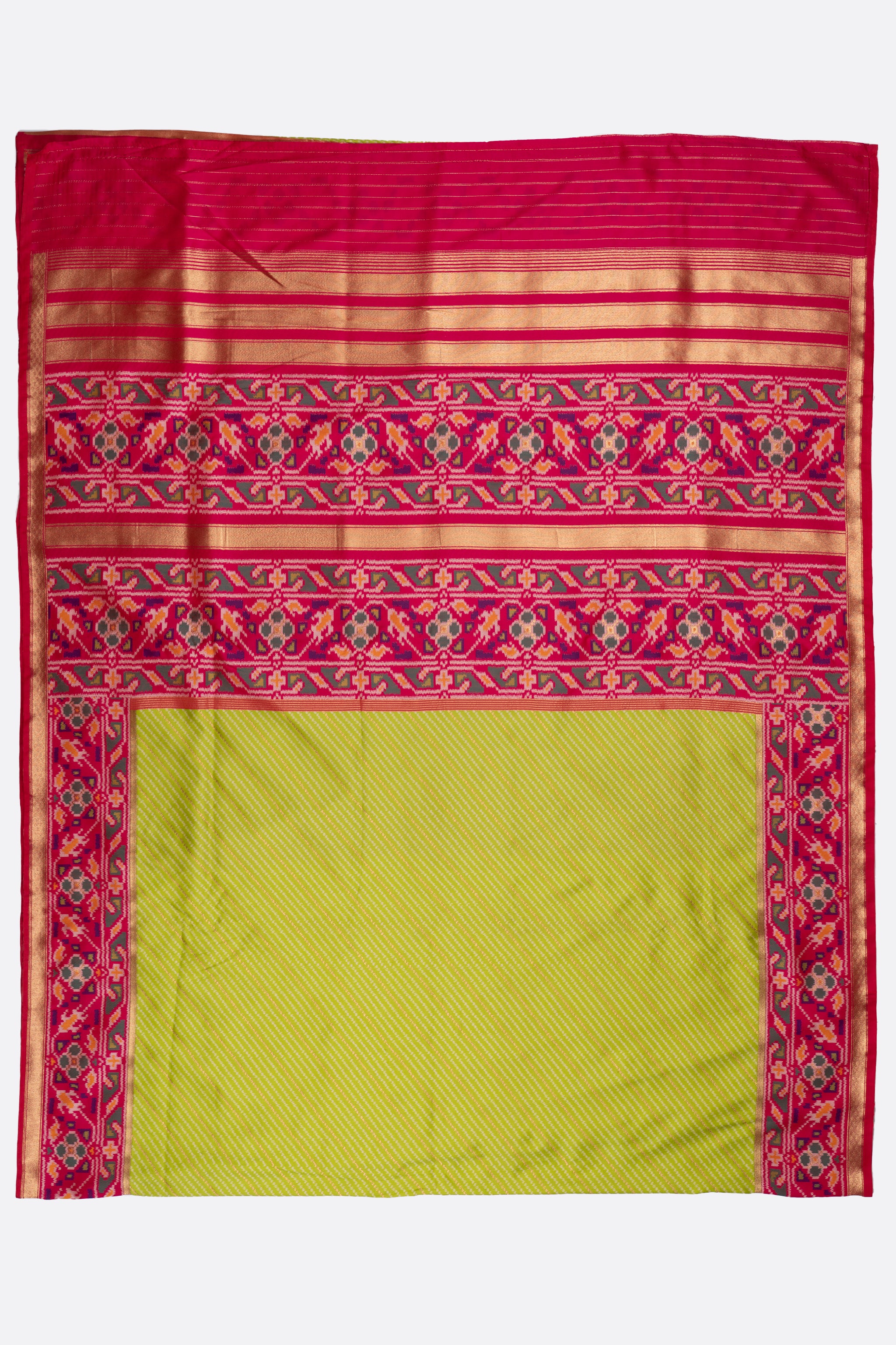 Green Woven Art Banaras Saree F00875