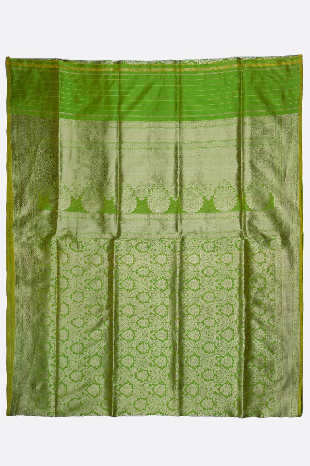 Green Woven Banaras Saree ES0476