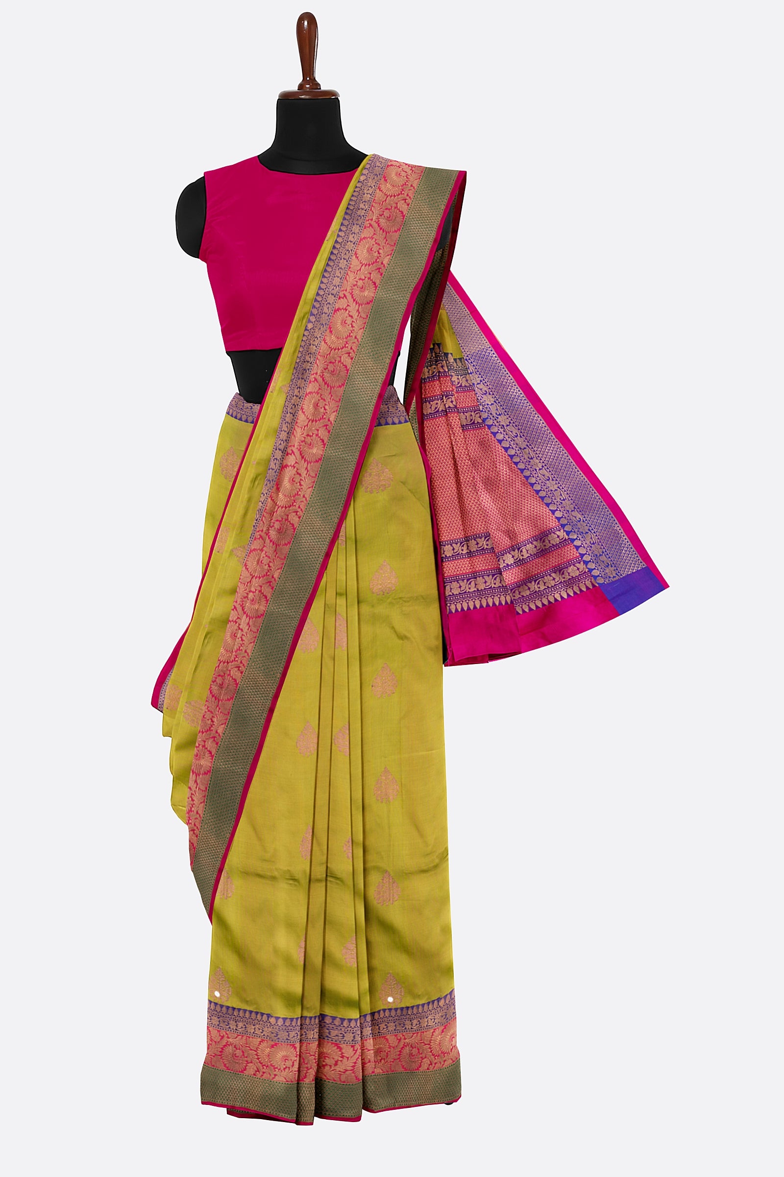 Green Woven Banaras Saree 900948