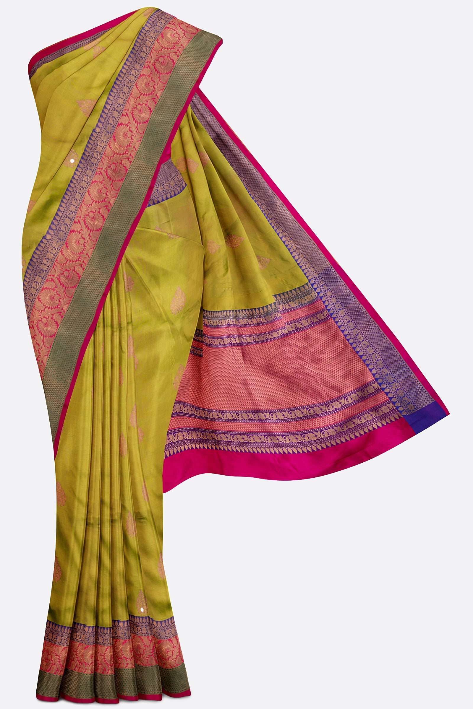 Green Woven Banaras Saree 900948