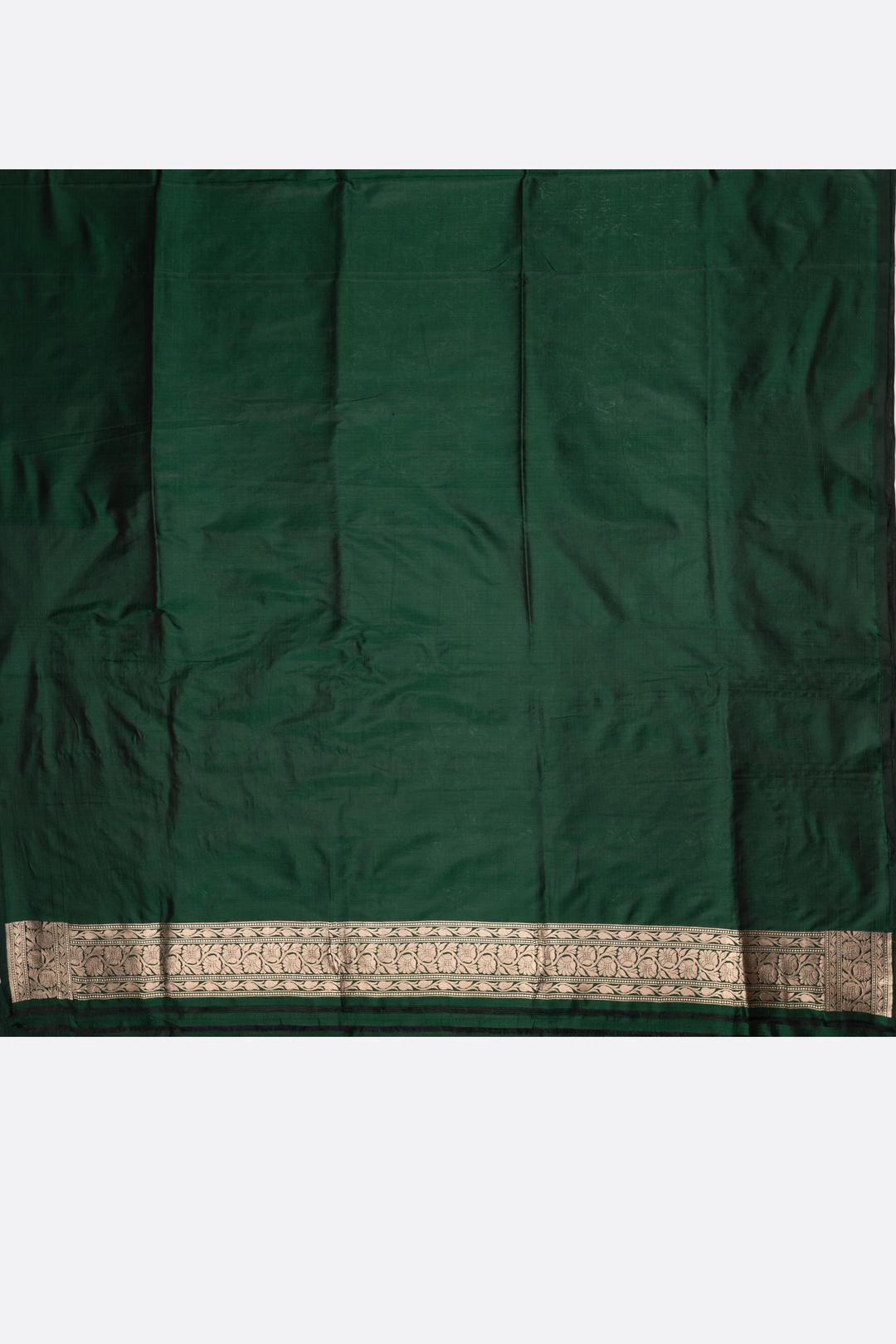 Green Woven Banaras Saree F00209
