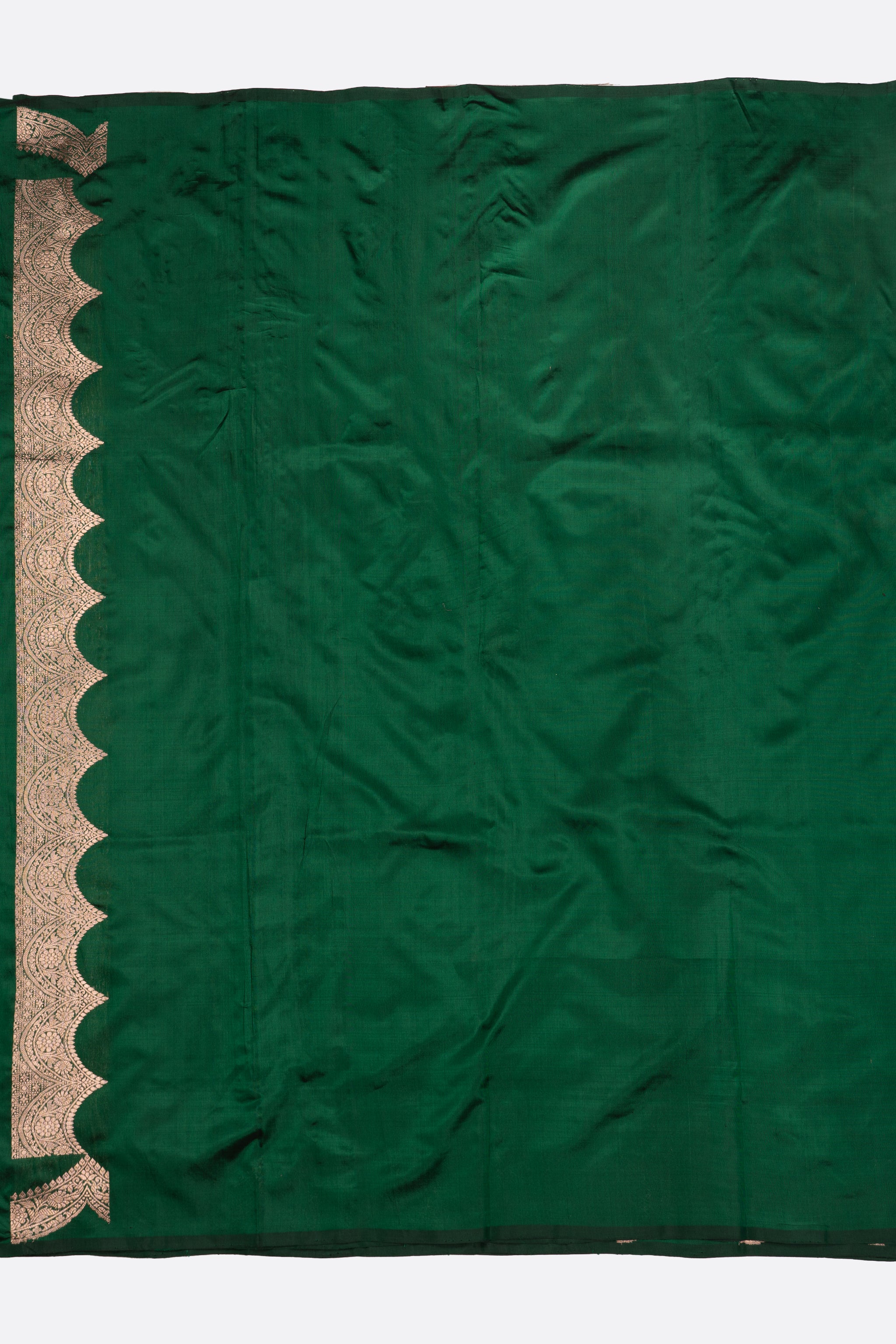 Green Woven Banaras Saree F00443