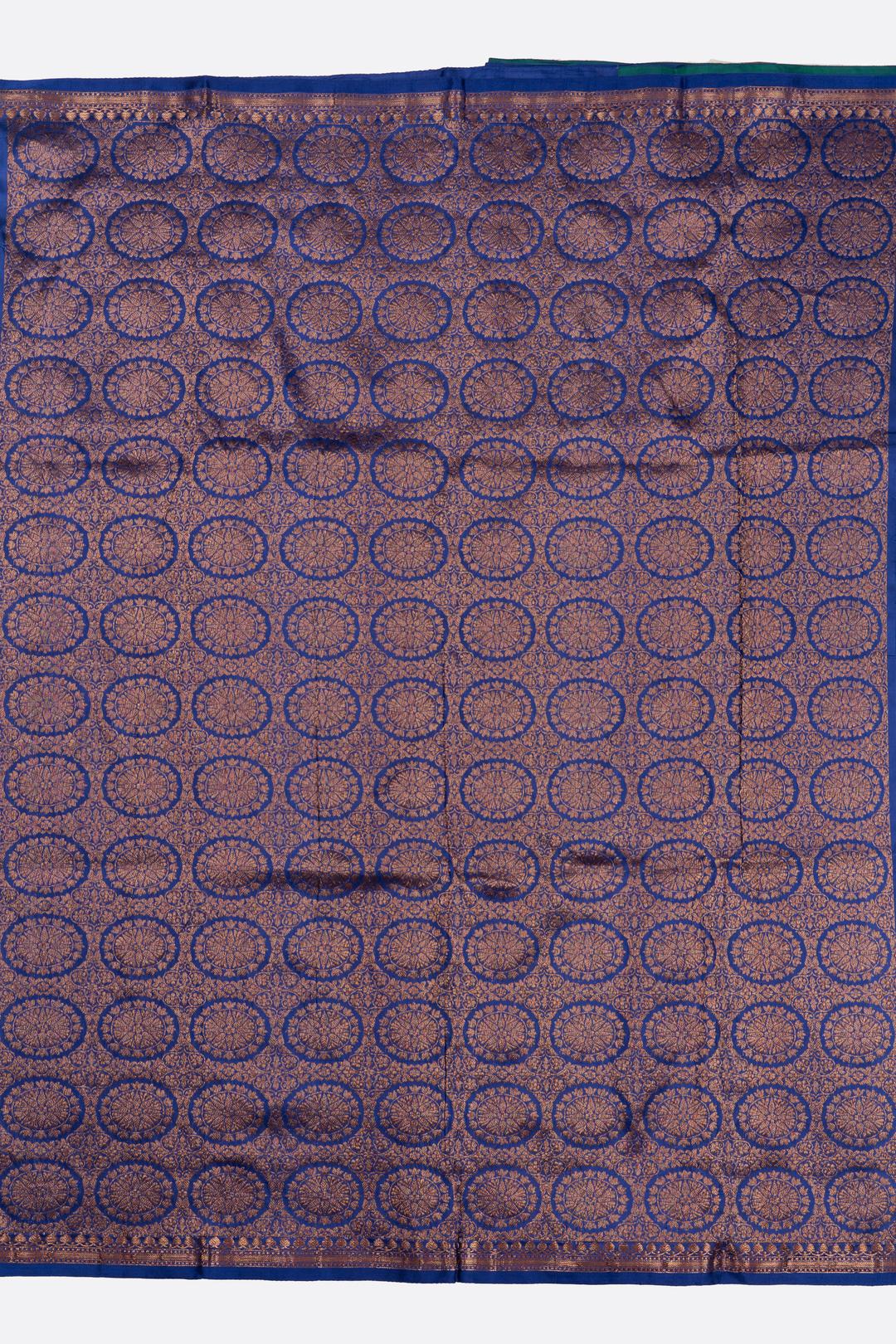 Green Woven Banaras Saree F00955