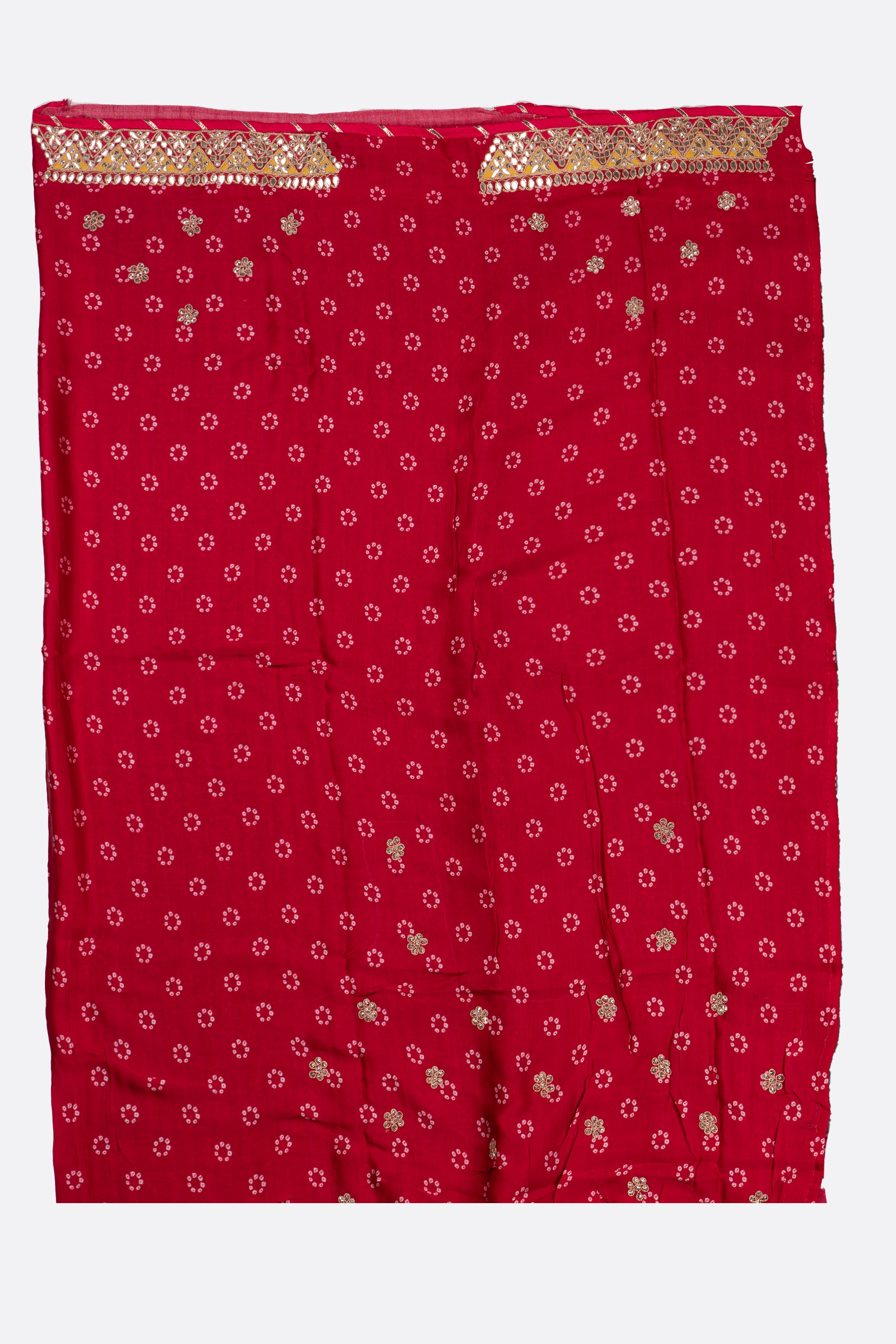 Green Woven Bandhani Saree ES0308