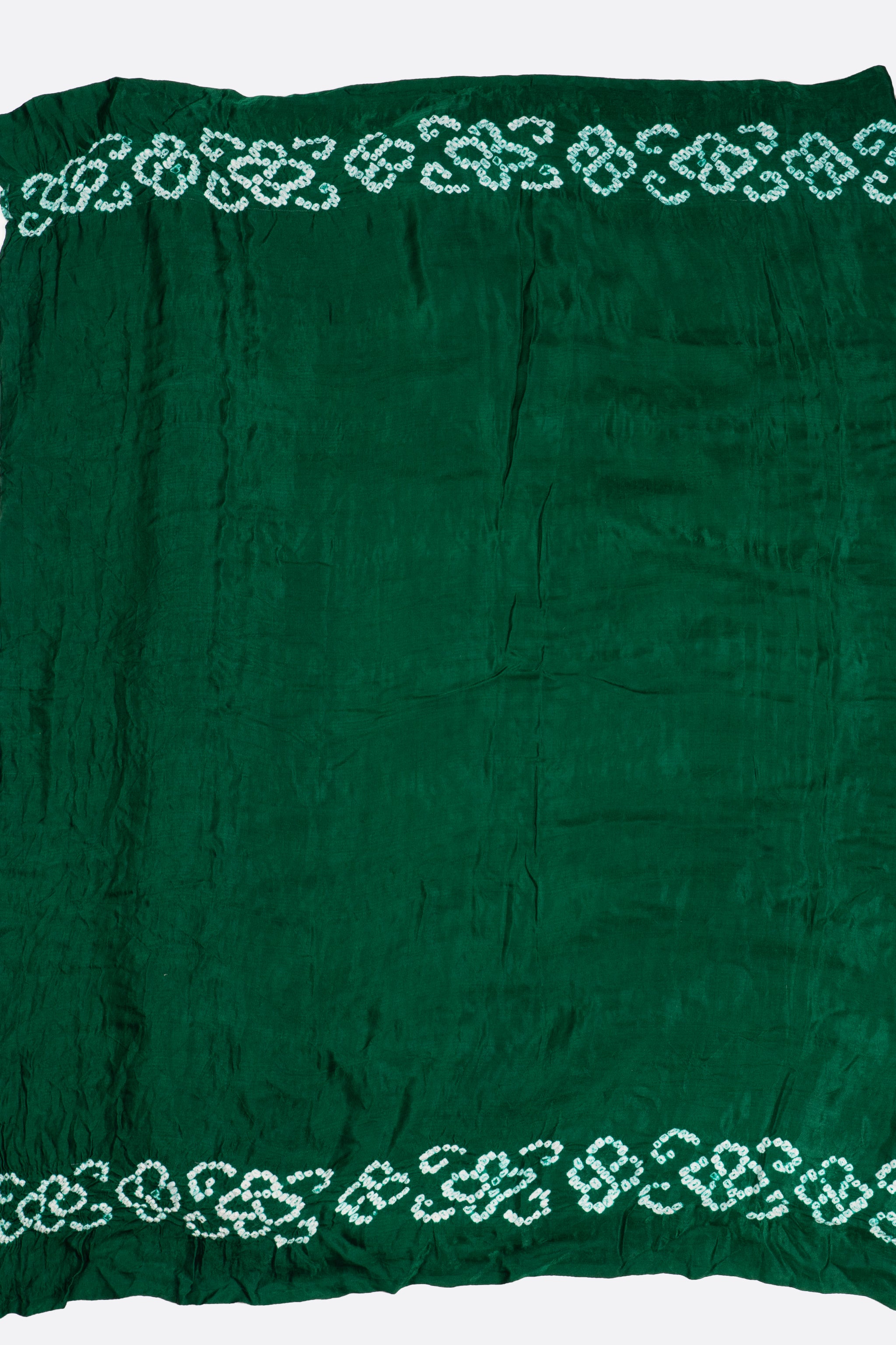 Green Woven Bandhani Saree F00904