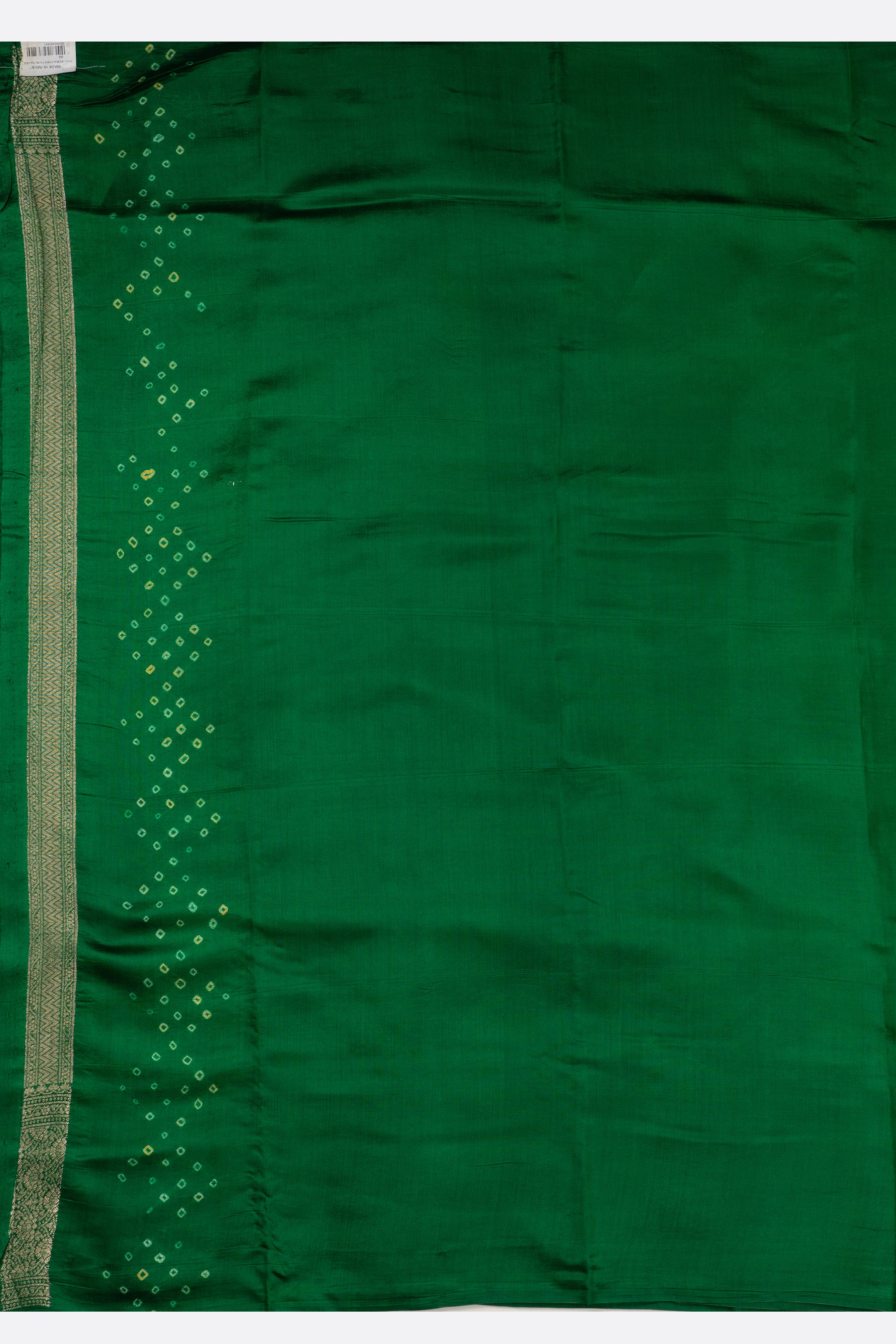Green Woven Chiniya Saree ES1148