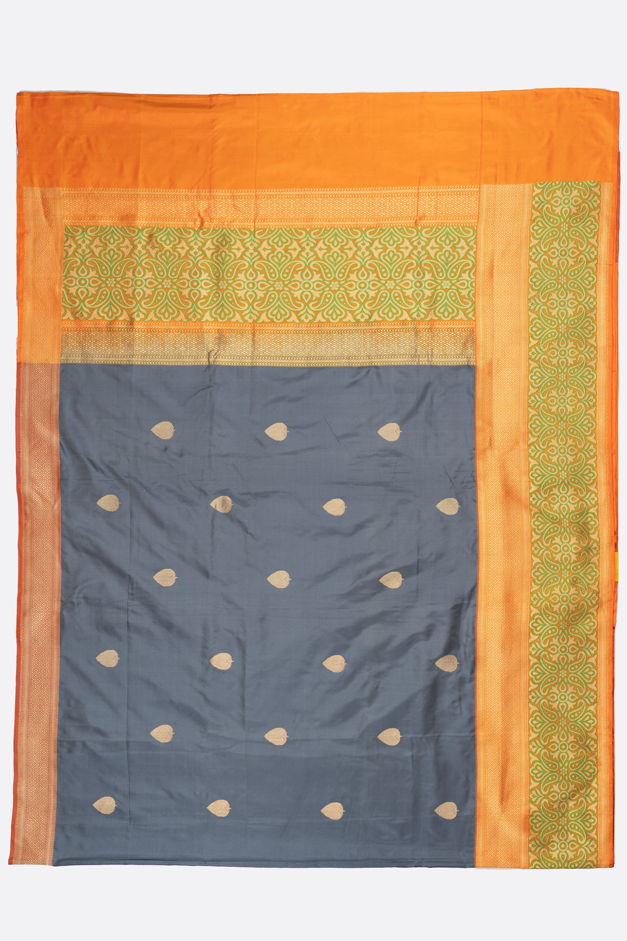 Grey Woven Banaras Saree BS0983