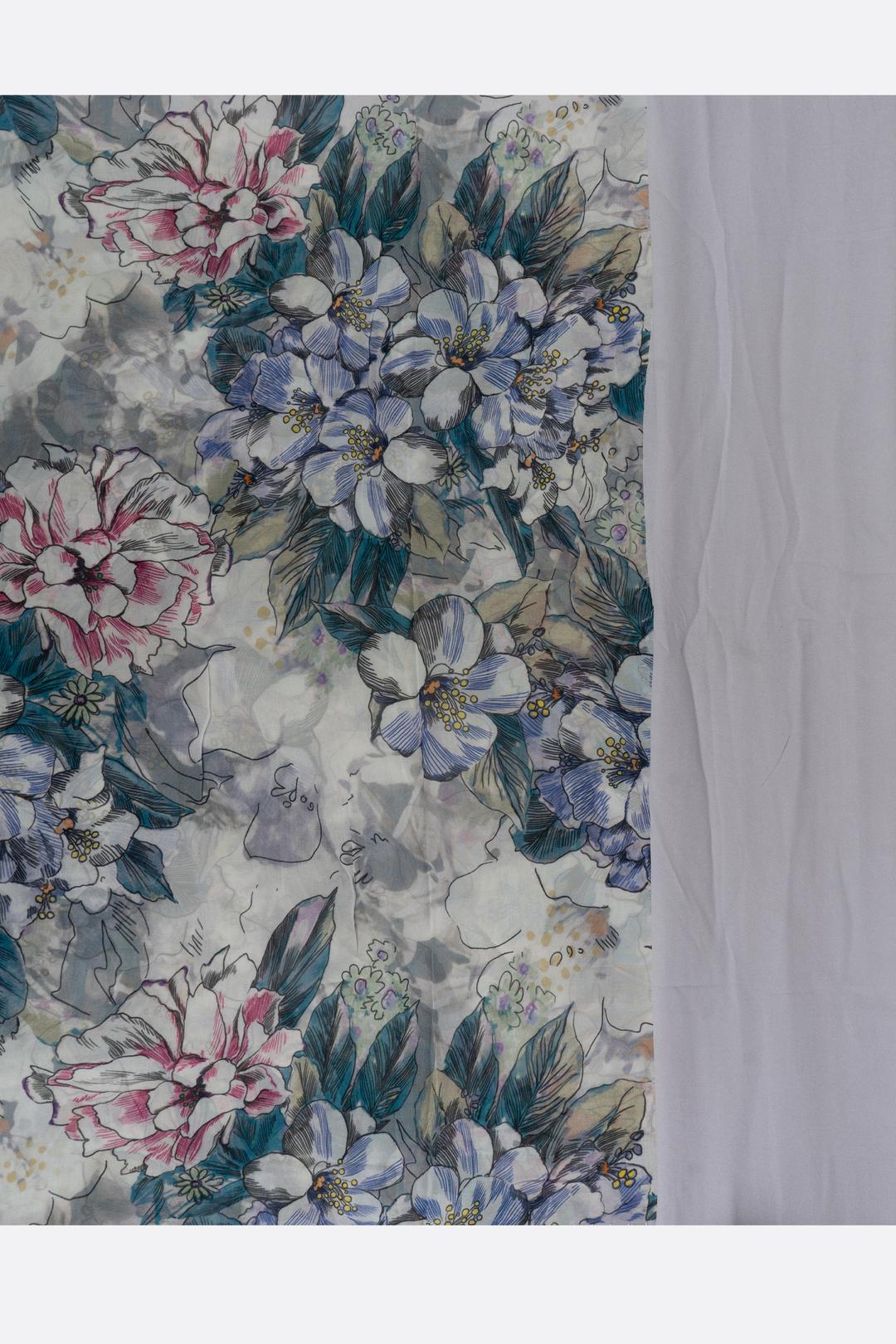 Lavender Printed Georgette Saree ES1253