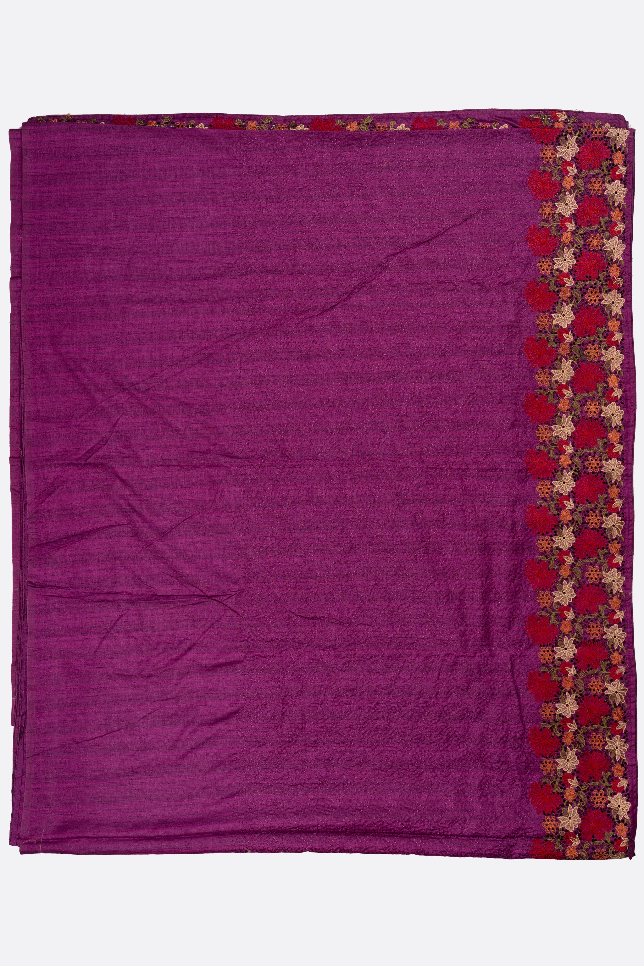 Magenta Woven Art Tussar Saree AB0494