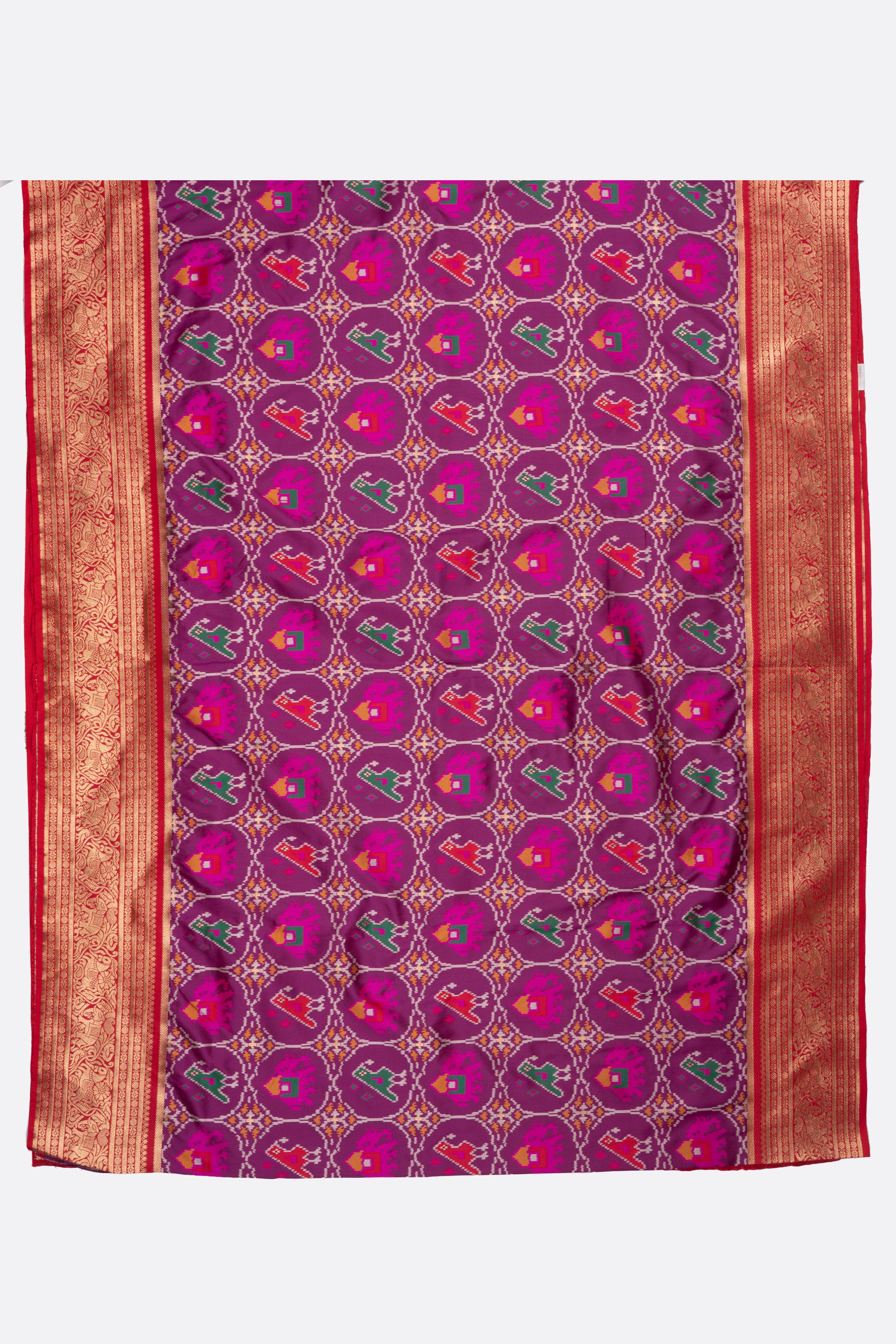 Magenta Woven Banaras Saree CS0424