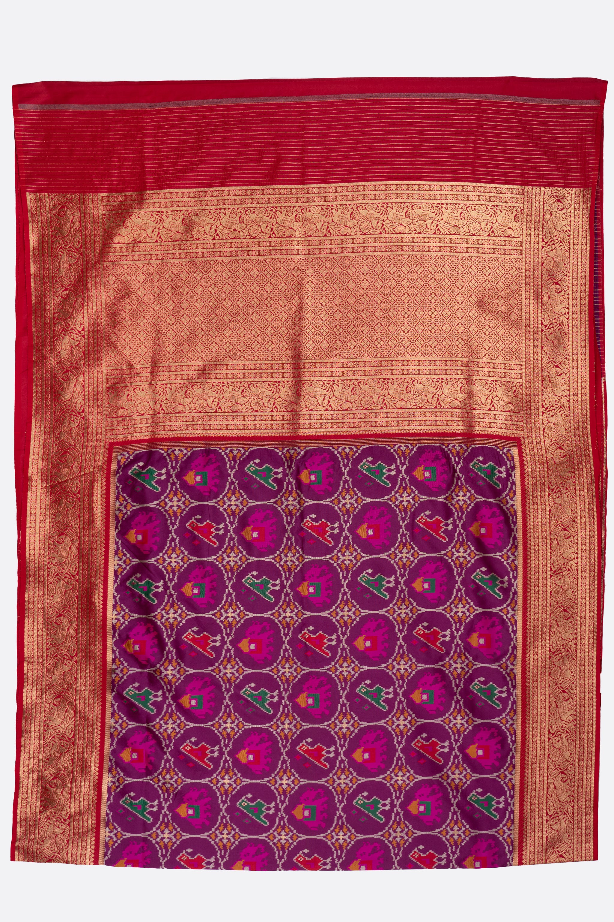 Magenta Woven Banaras Saree CS0424