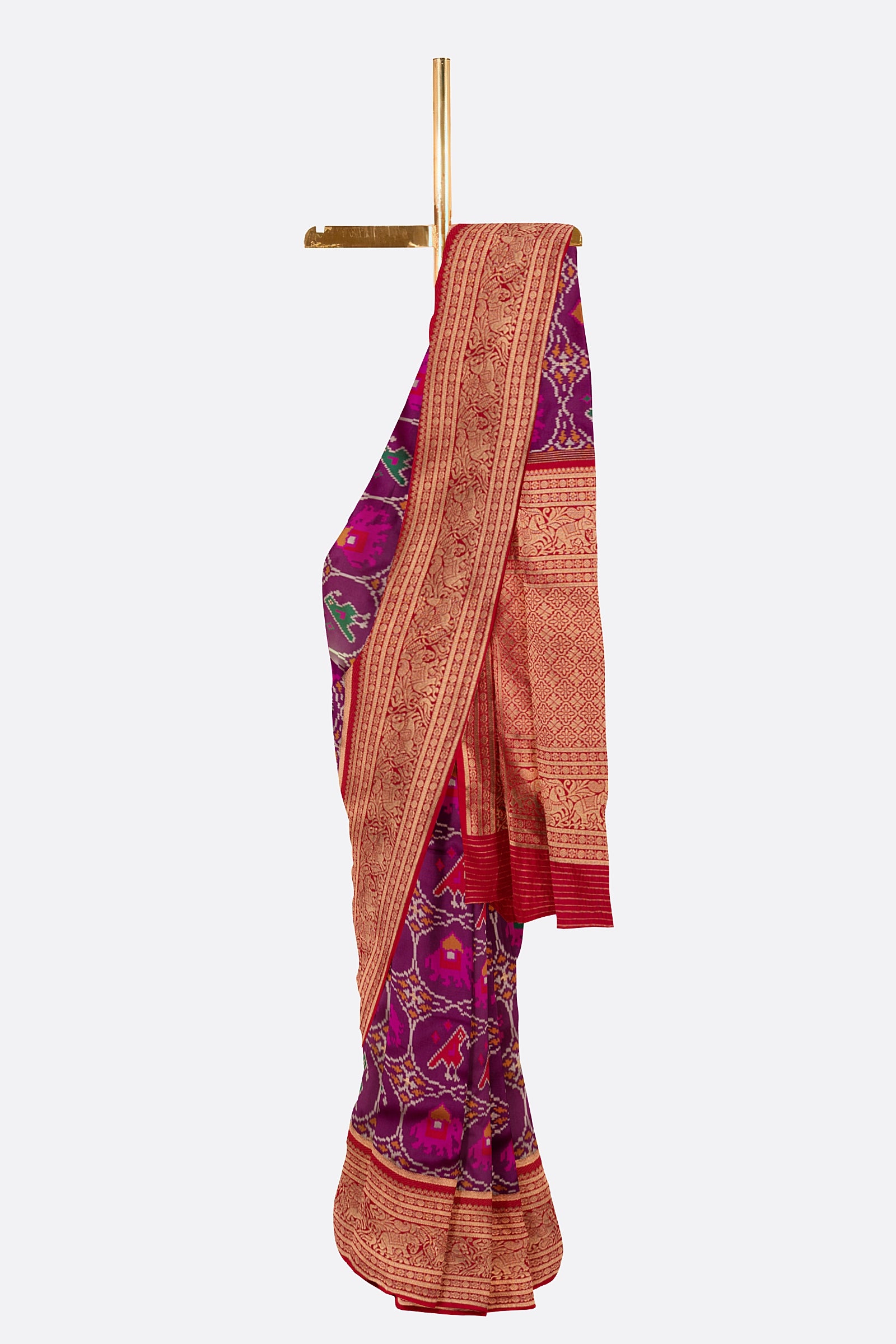 Magenta Woven Banaras Saree CS0424