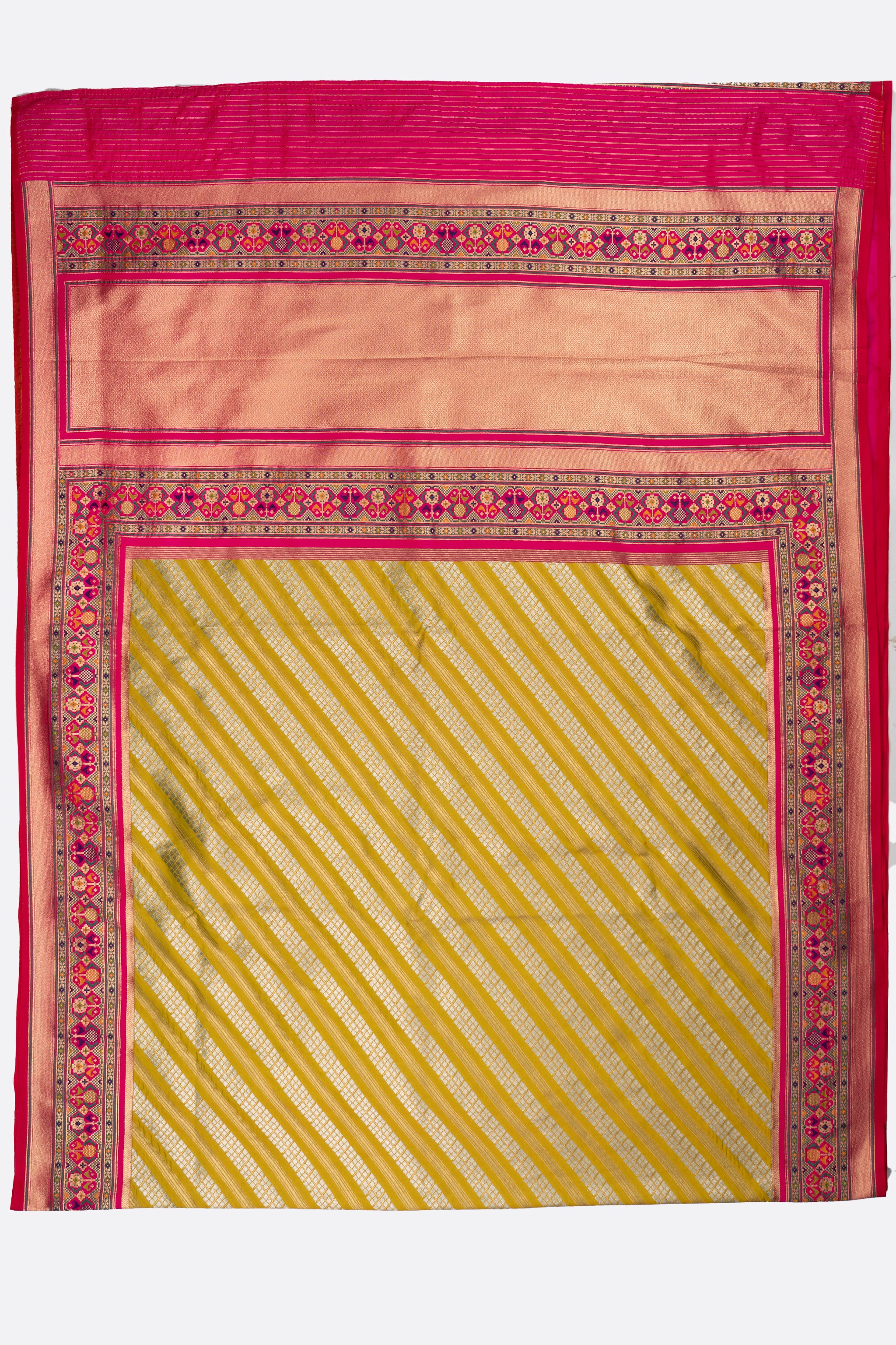 Mustard Woven Banaras Saree CS0497
