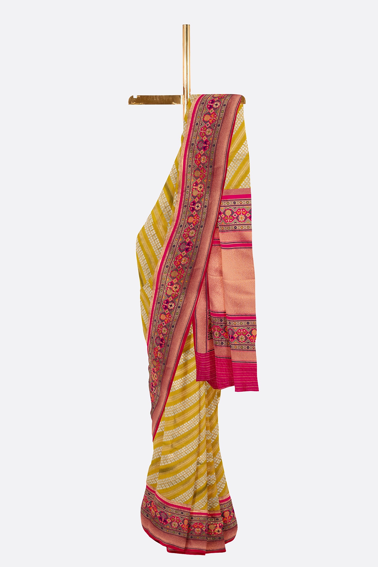 Mustard Woven Banaras Saree CS0497