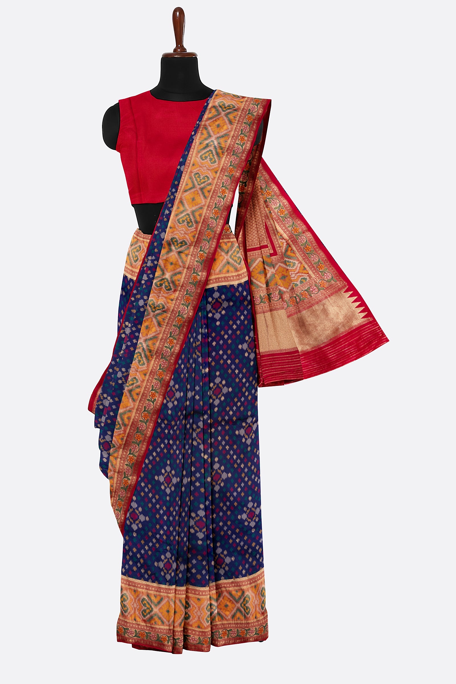 Navy Blue Woven Banaras Saree ES1042