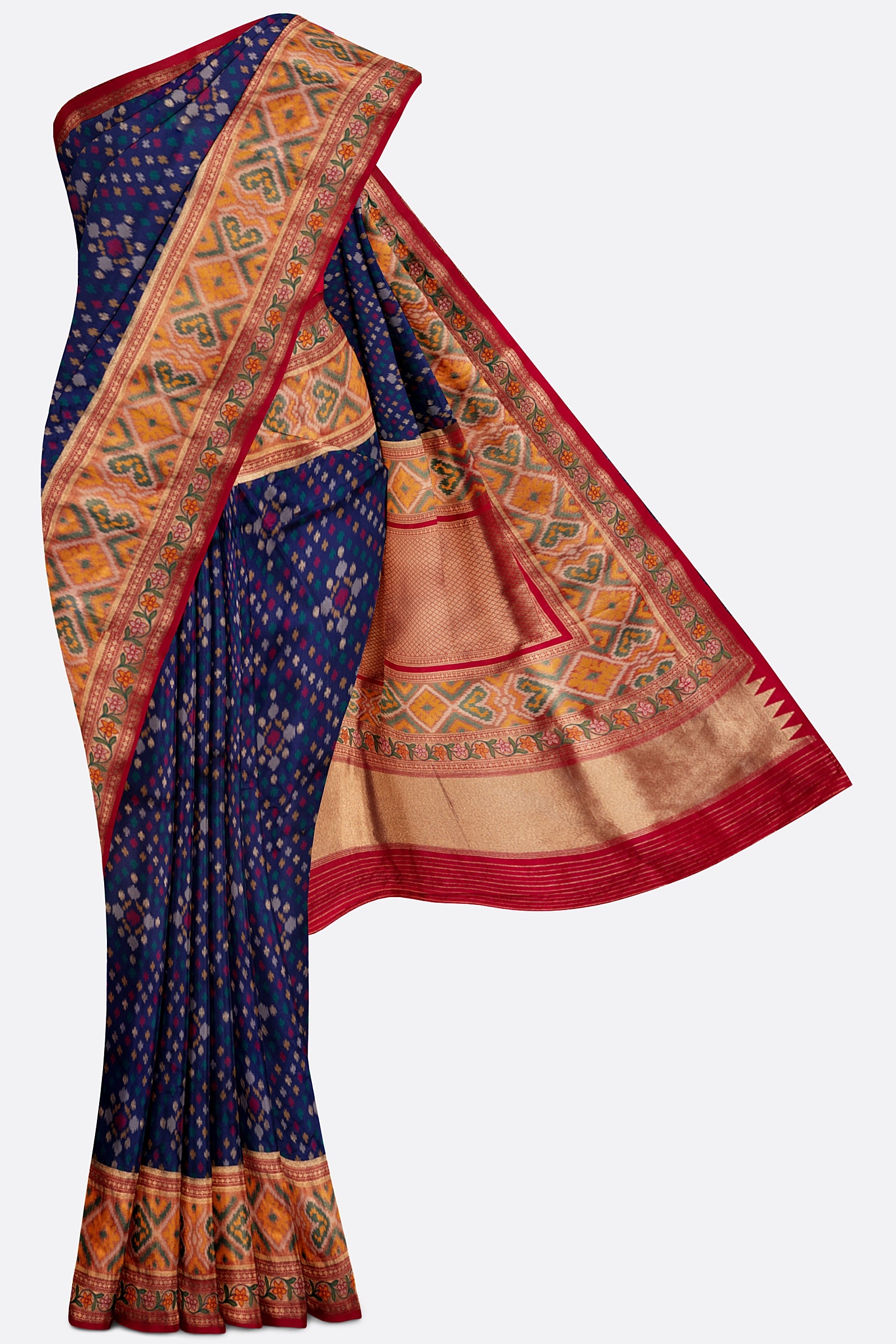 Navy Blue Woven Banaras Saree ES1042