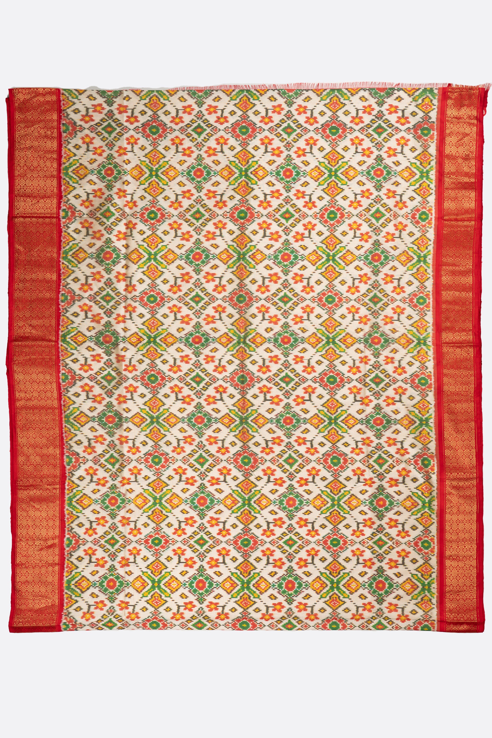 Off White Woven Pure Patola Saree ES1048
