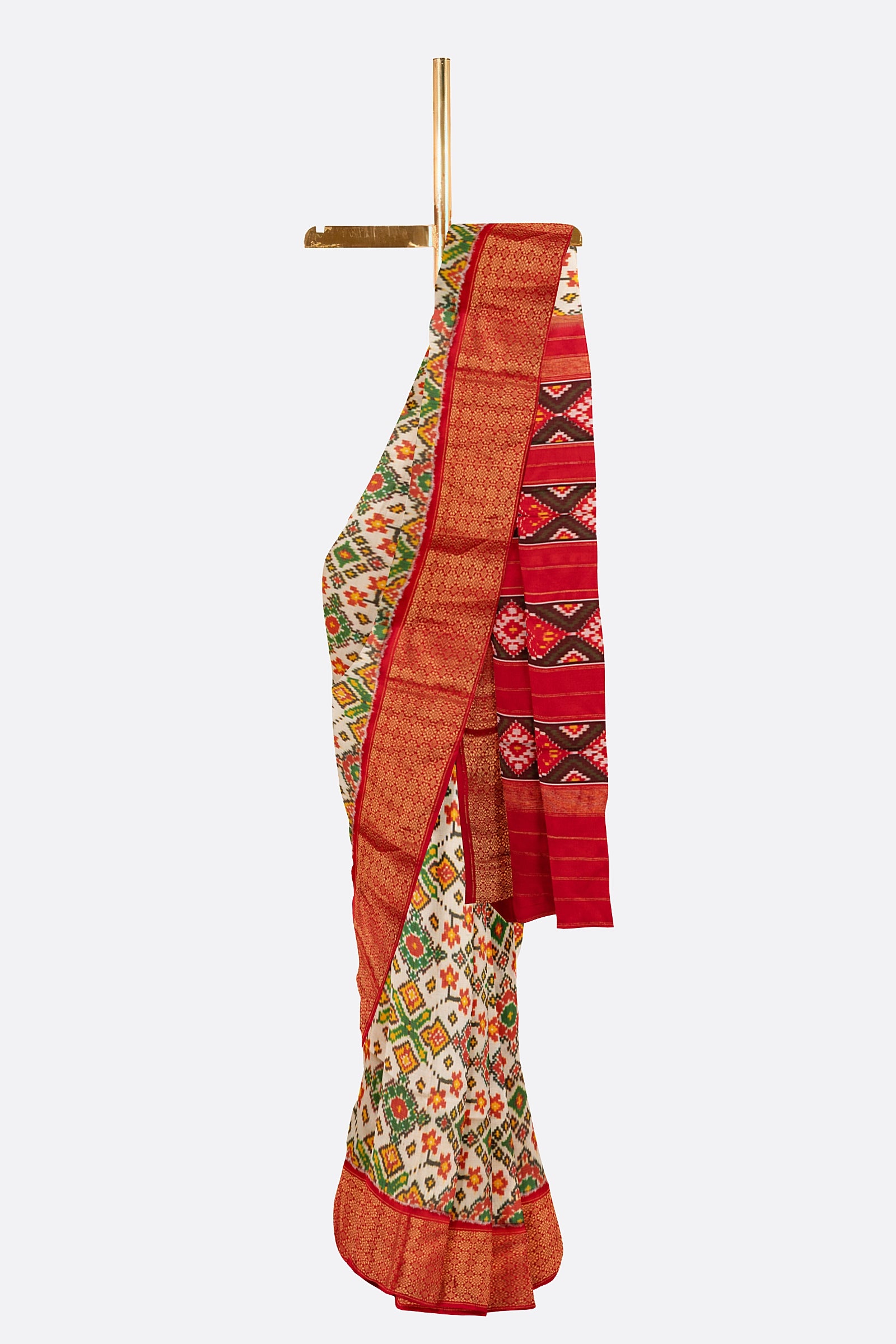 Off White Woven Pure Patola Saree ES1048