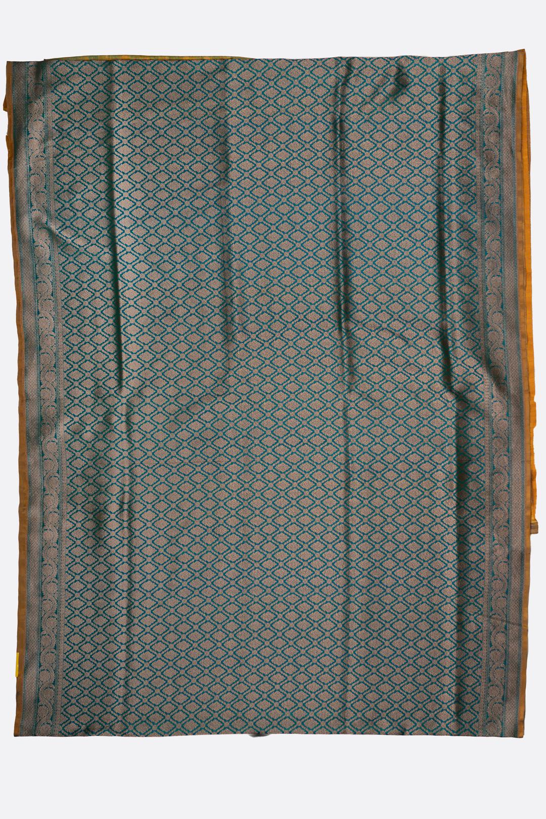 Peacock Blue Woven Banaras Saree ES0474